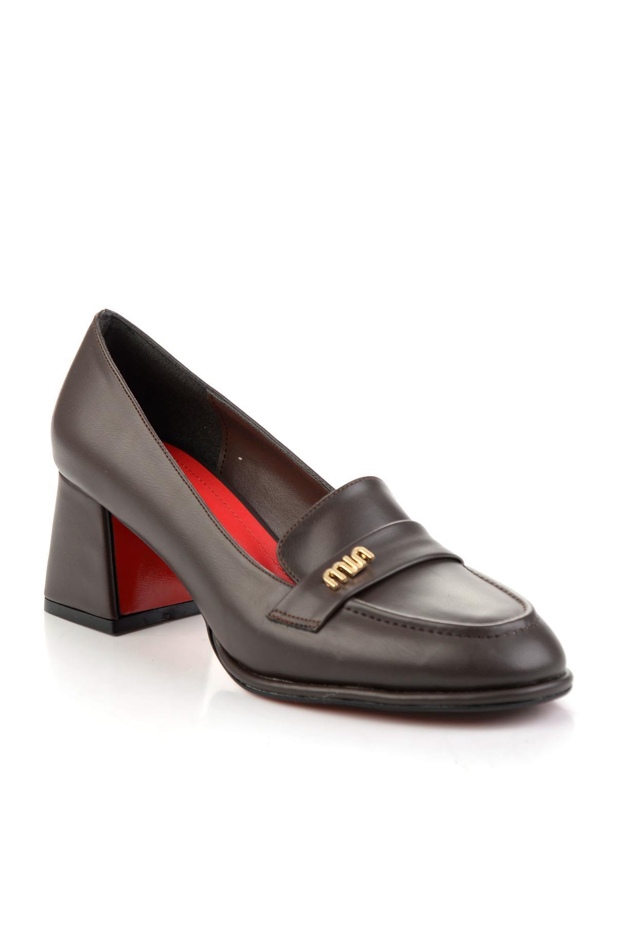 Kahve  Kadın Klasik Topuklu Ayakkabı K01231472009