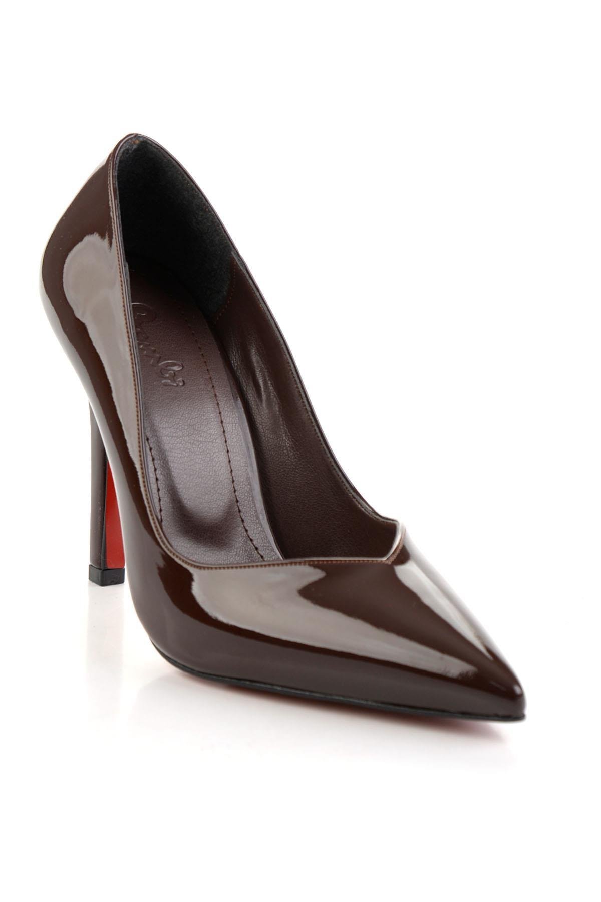 Kahve  Kadın Klasik Topuklu Ayakkabı K01614016798