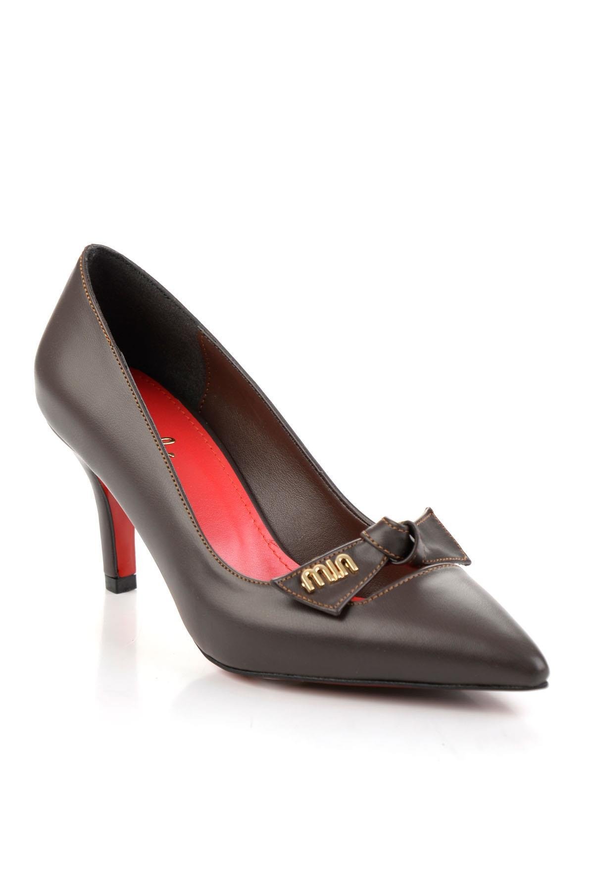 Kahve  Kadın Klasik Topuklu Ayakkabı K01231463709