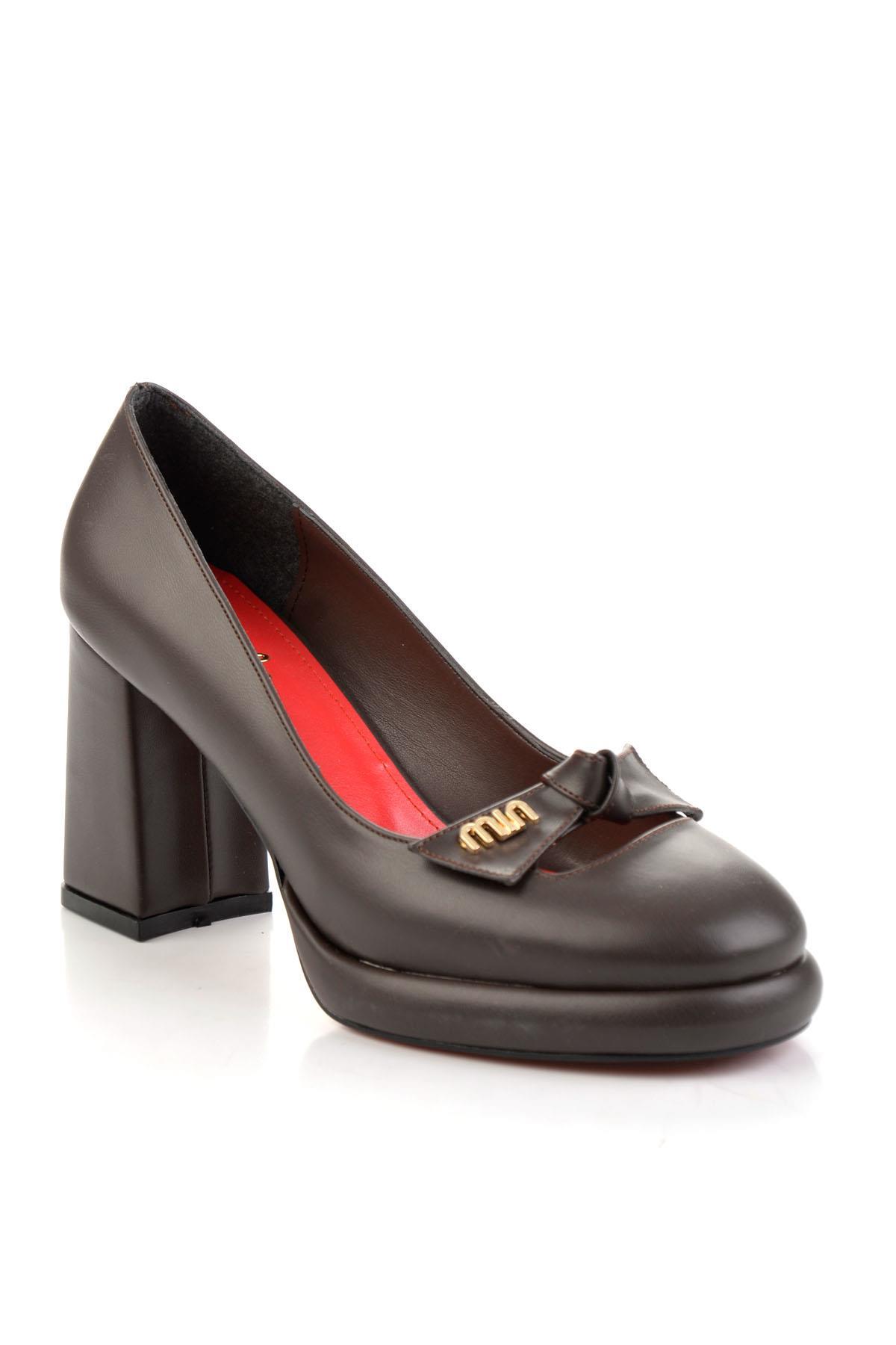 Kahve  Kadın Klasik Topuklu Ayakkabı K01231456009