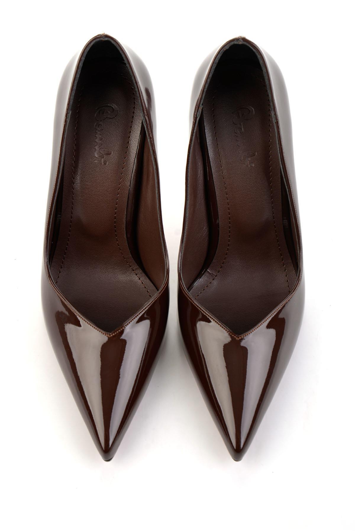 Kahve  Kadın Klasik Topuklu Ayakkabı K01614016798