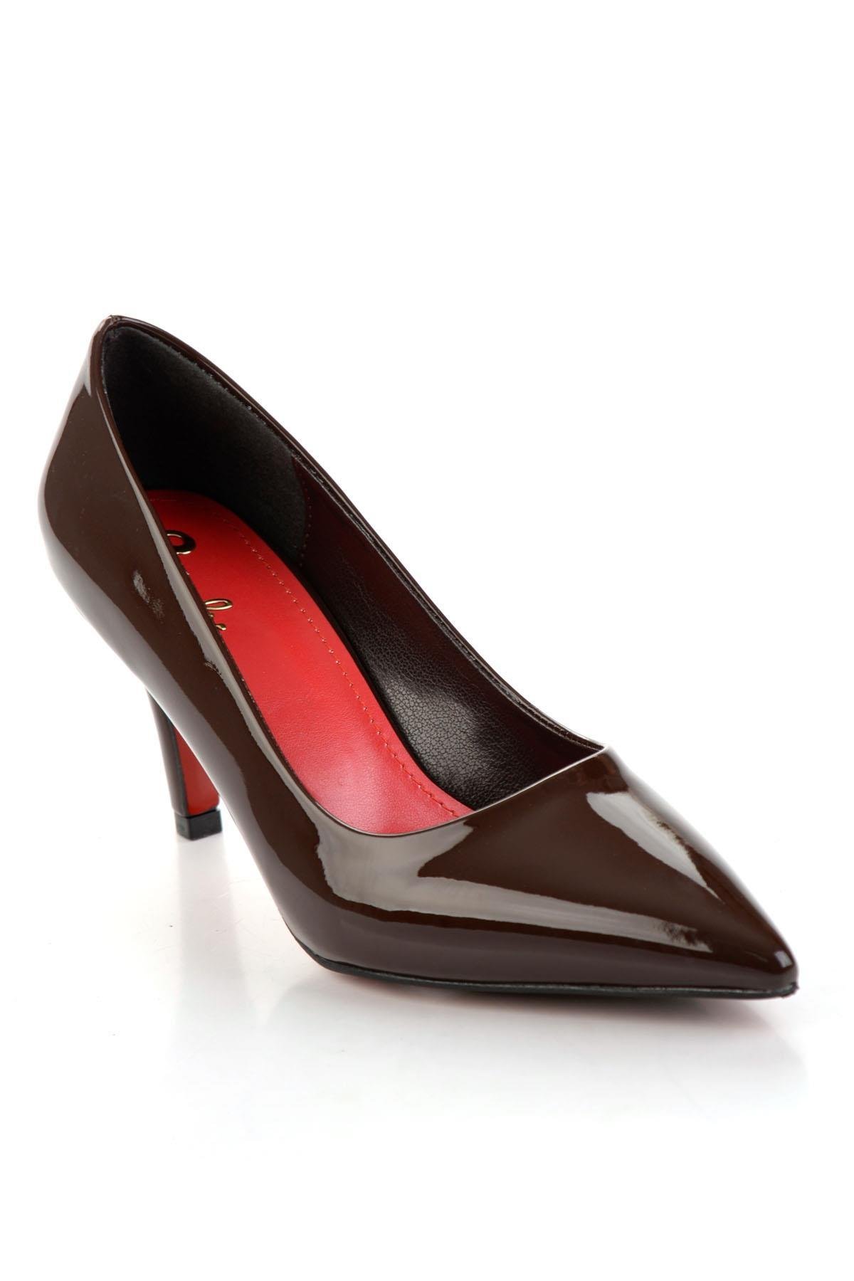 Kahve  Kadın Klasik Topuklu Ayakkabı K01231083598