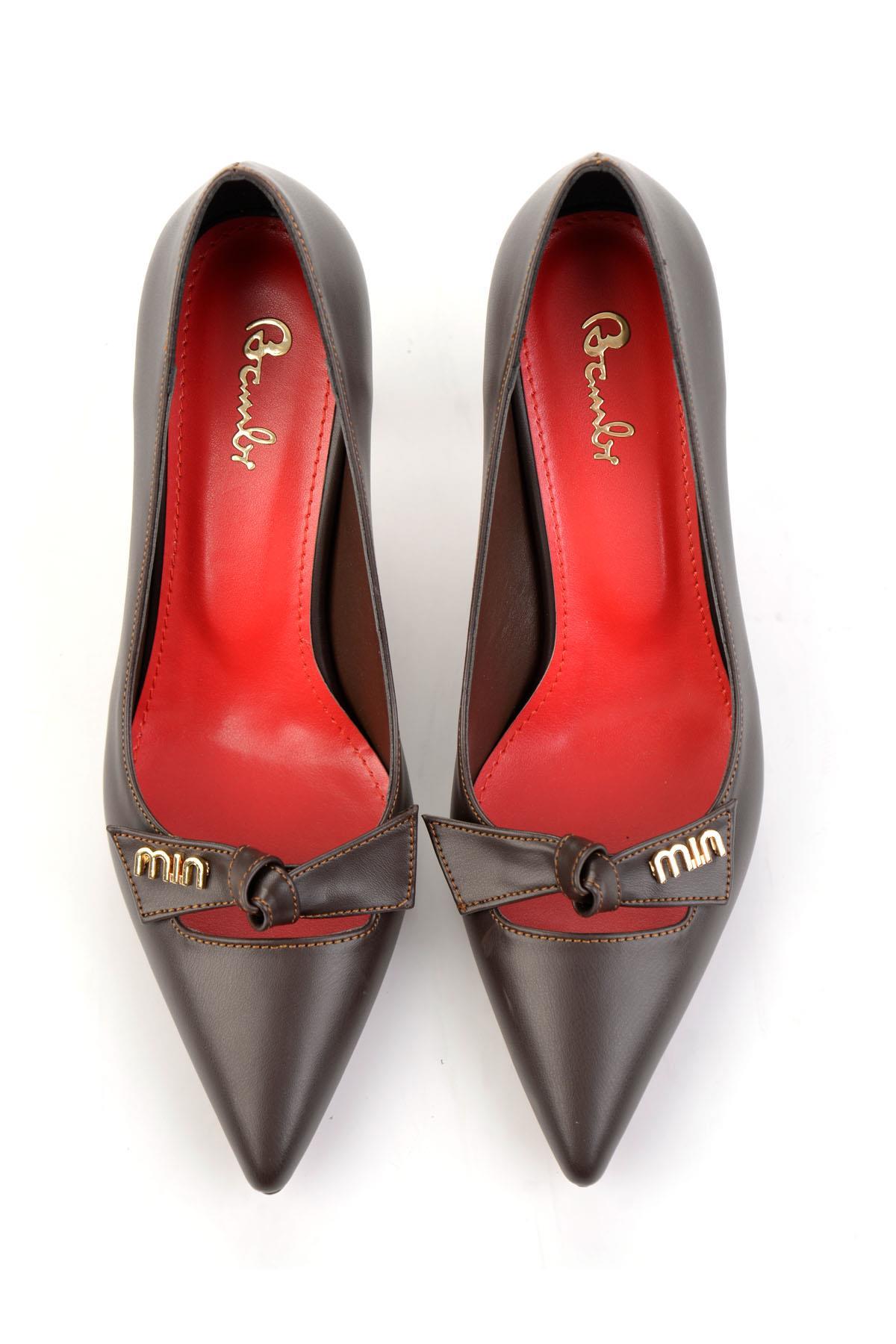 Kahve  Kadın Klasik Topuklu Ayakkabı K01231463709