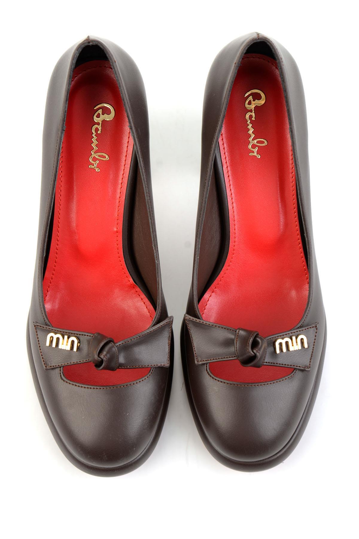 Kahve  Kadın Klasik Topuklu Ayakkabı K01231456009