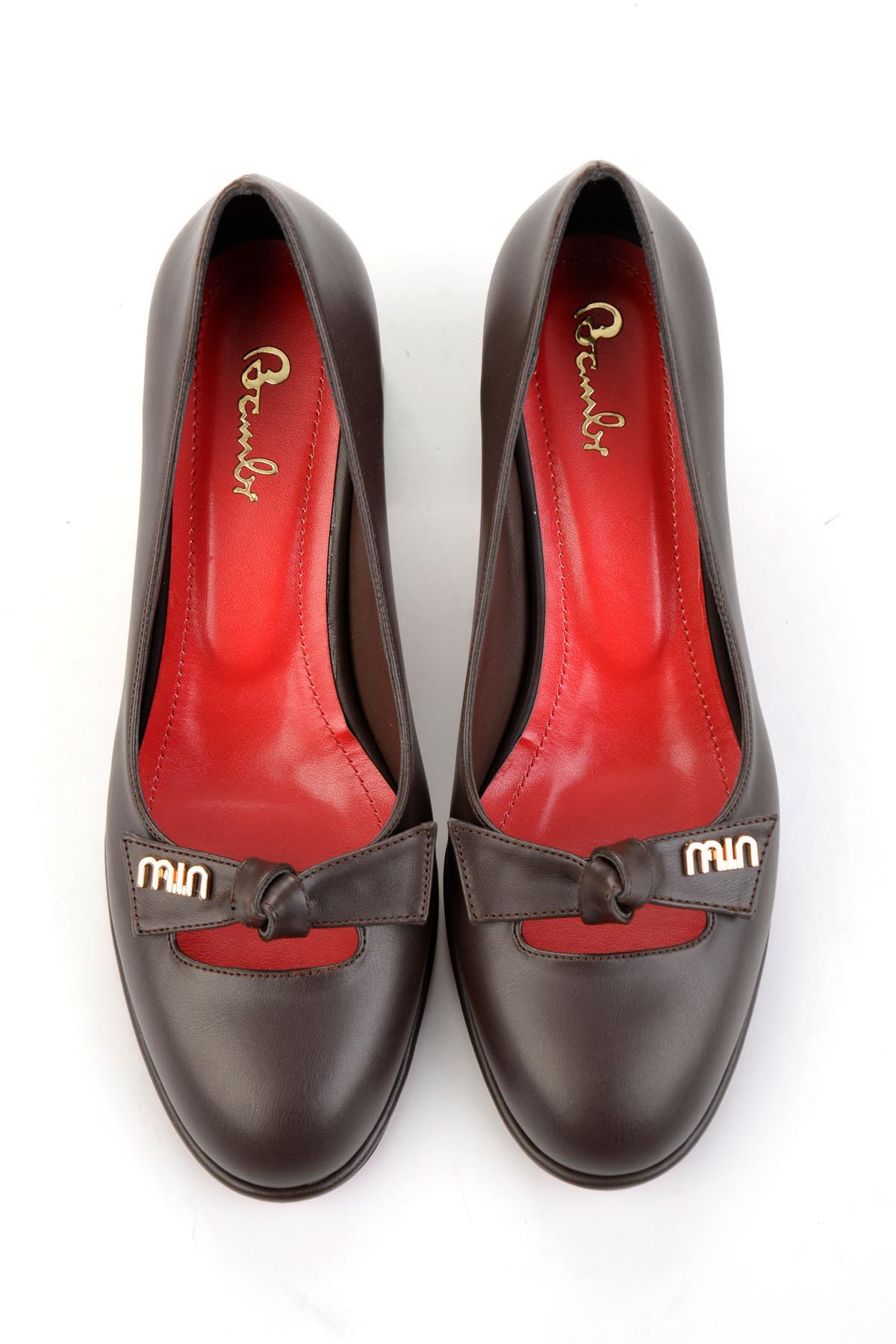 Kahve  Kadın Klasik Topuklu Ayakkabı K01231467509