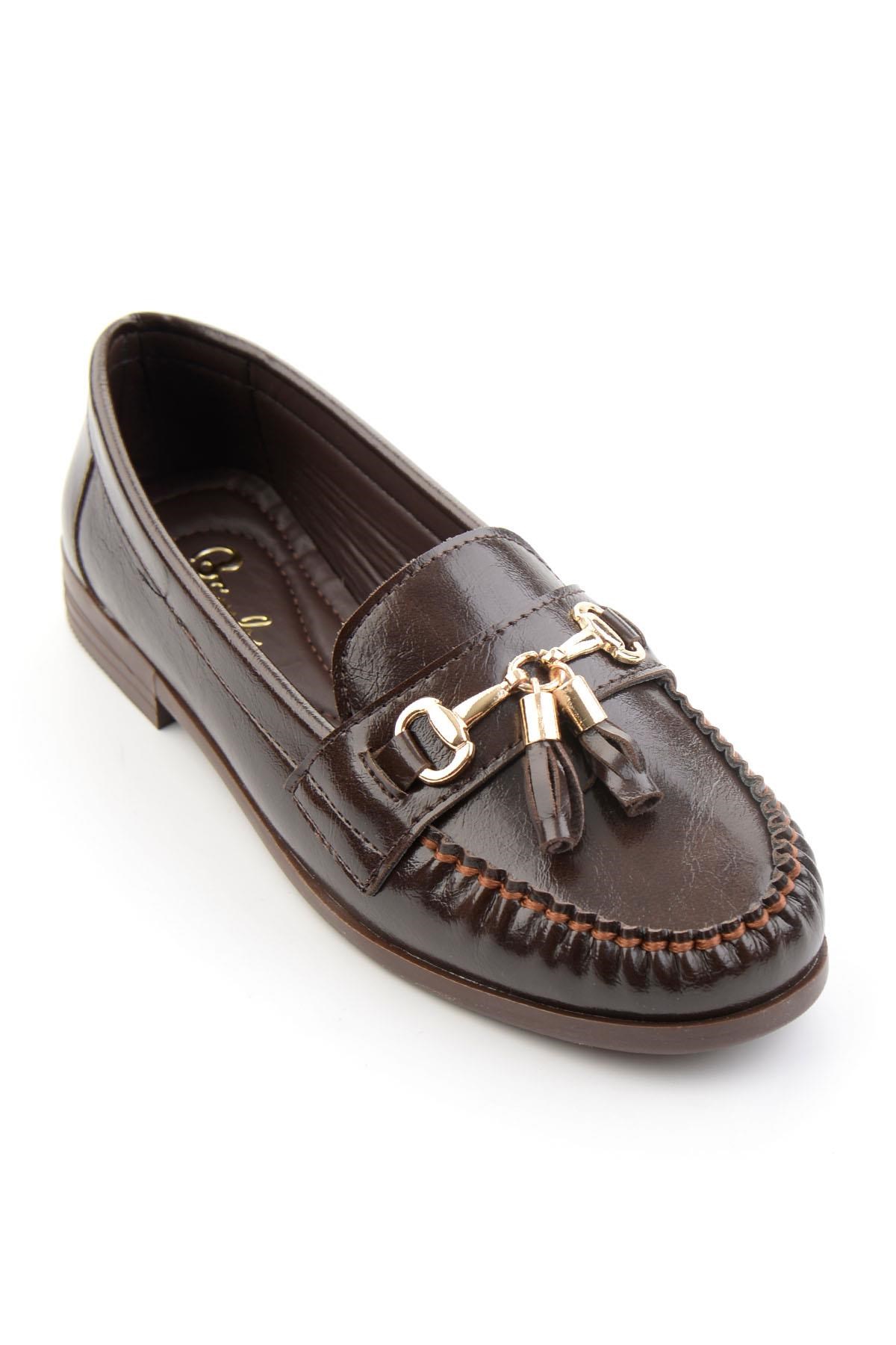 Kahve  Kadın Loafer Ayakkabı K01140006242