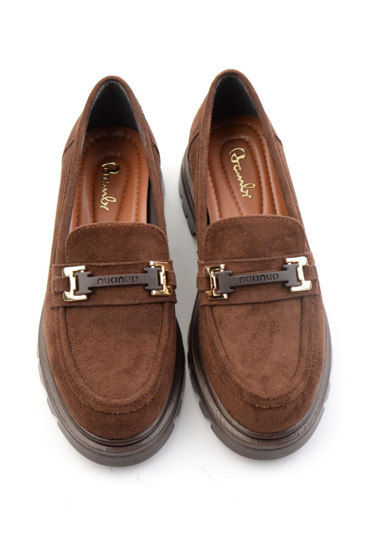 Kahve  Kadın Loafer Ayakkabı K01179828172