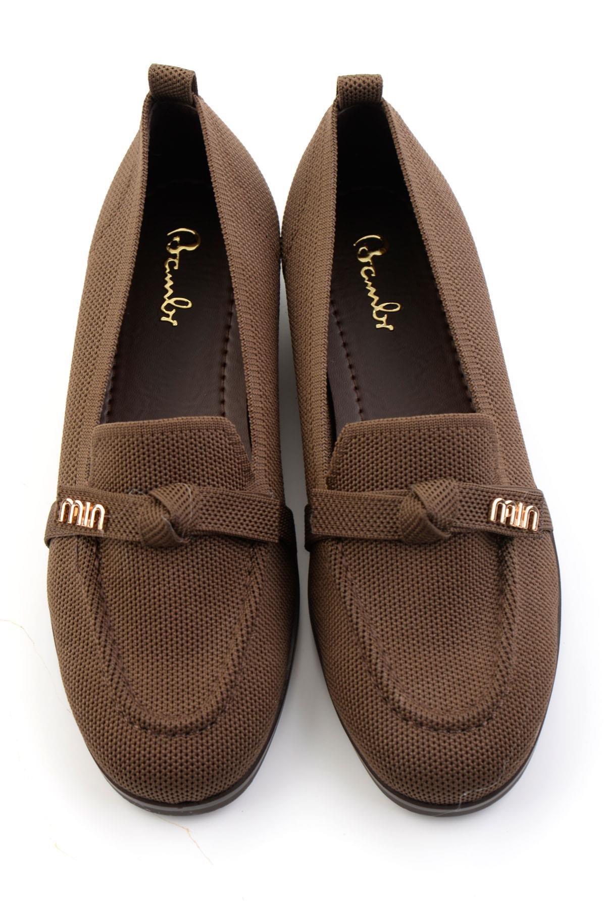 Kahve  Kadın Loafer Ayakkabı K01327025182