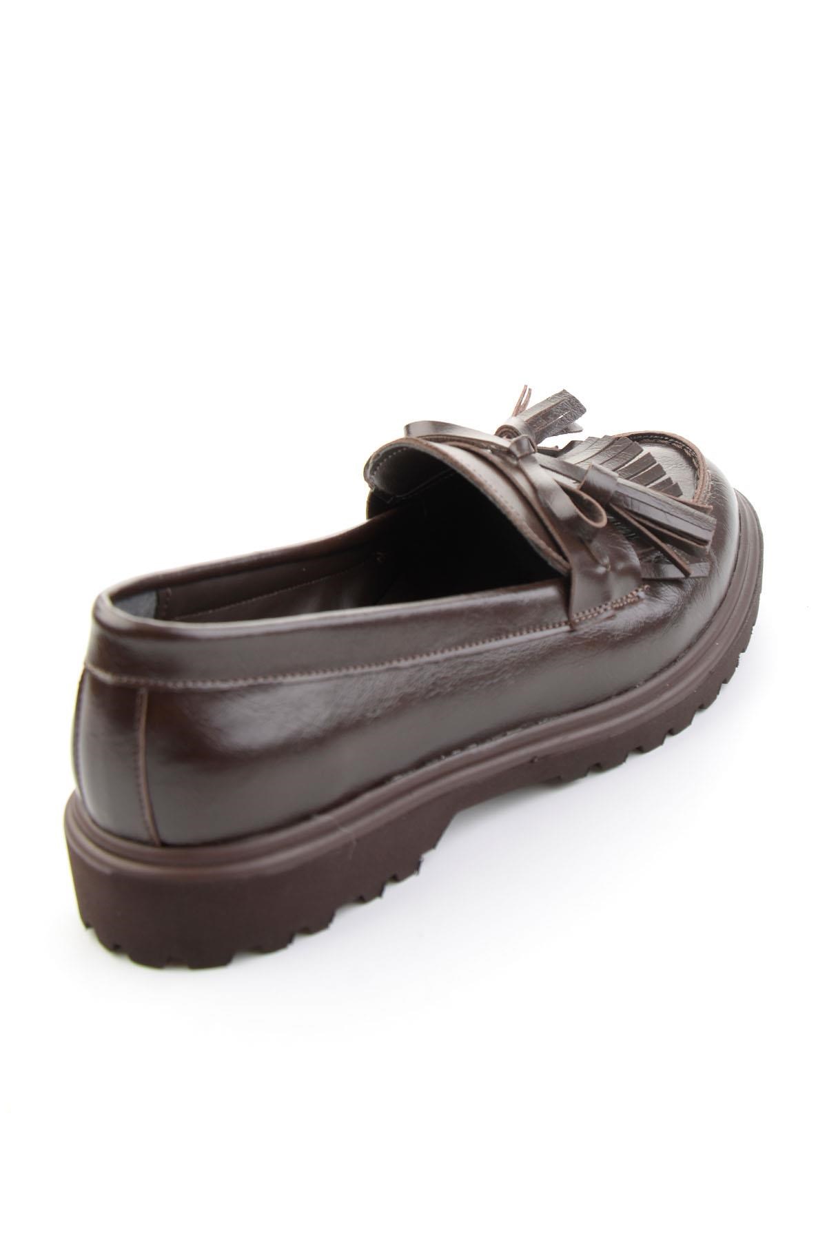 Kahve  Kadın Loafer Ayakkabı K01936000109