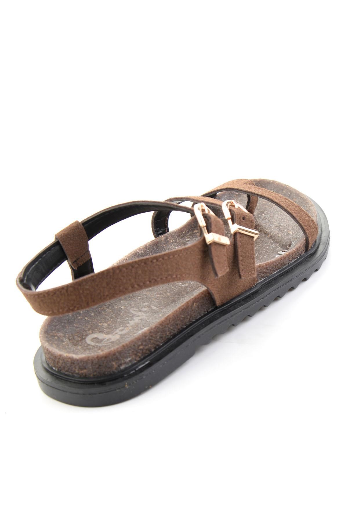 Kahve  Kadın Sandalet K05688504072