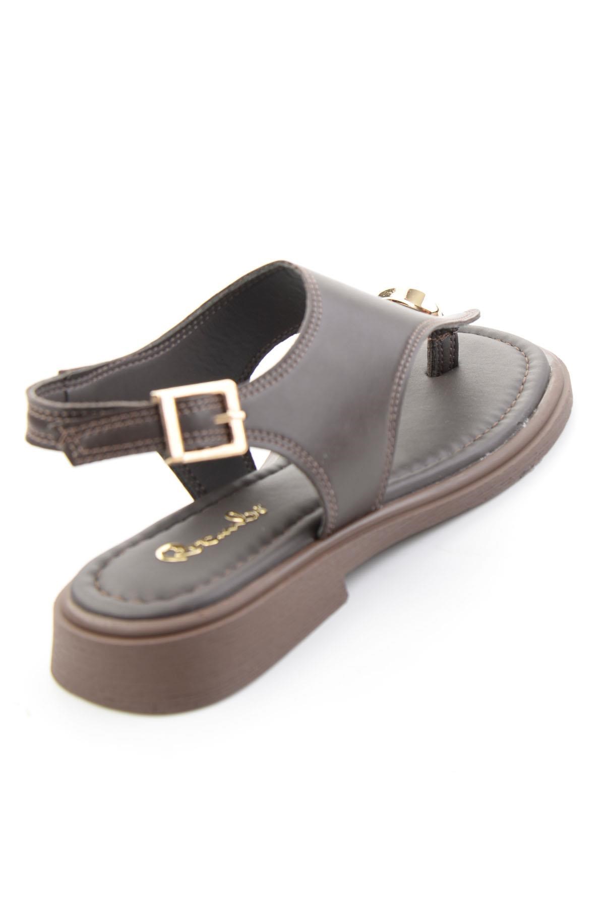 Kahve  Kadın Sandalet K05826370009