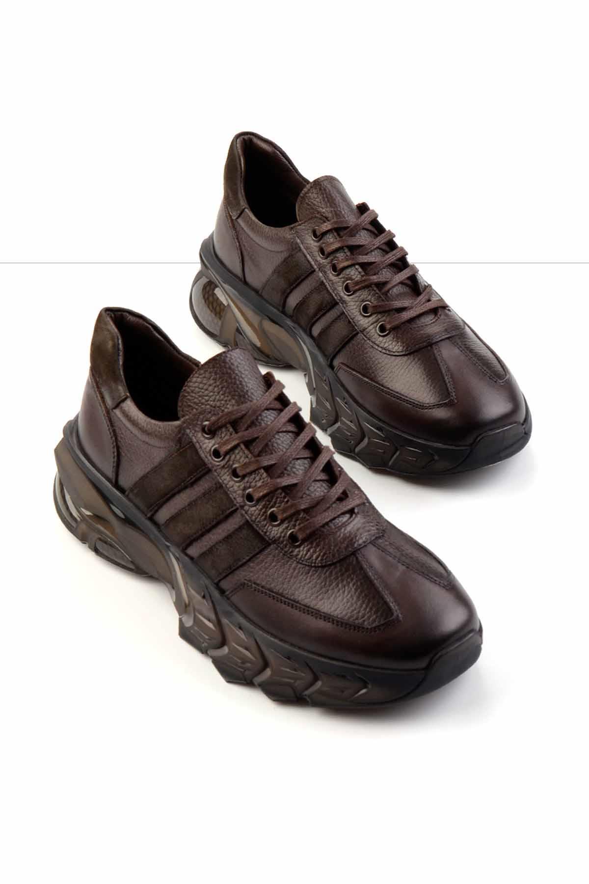 Kahve Kahve Leather Erkek Sneaker E01194003641