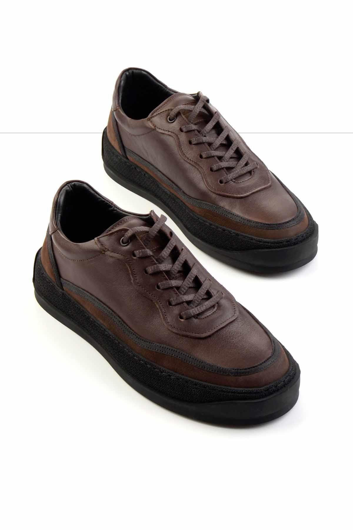 Kahve Leather Erkek Casual Ayakkabı E01396113503