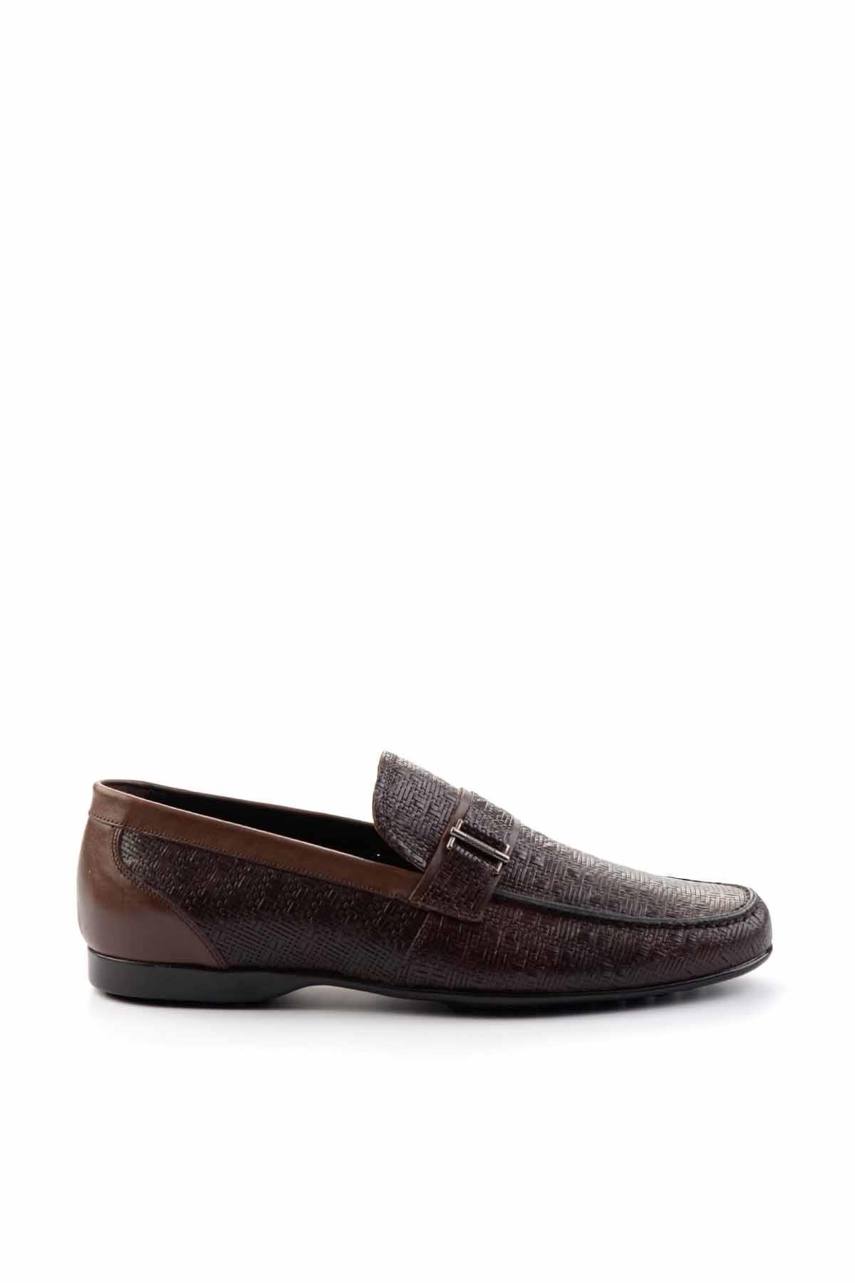 Kahve Leather Erkek Loafer Ayakkabı E01757267403