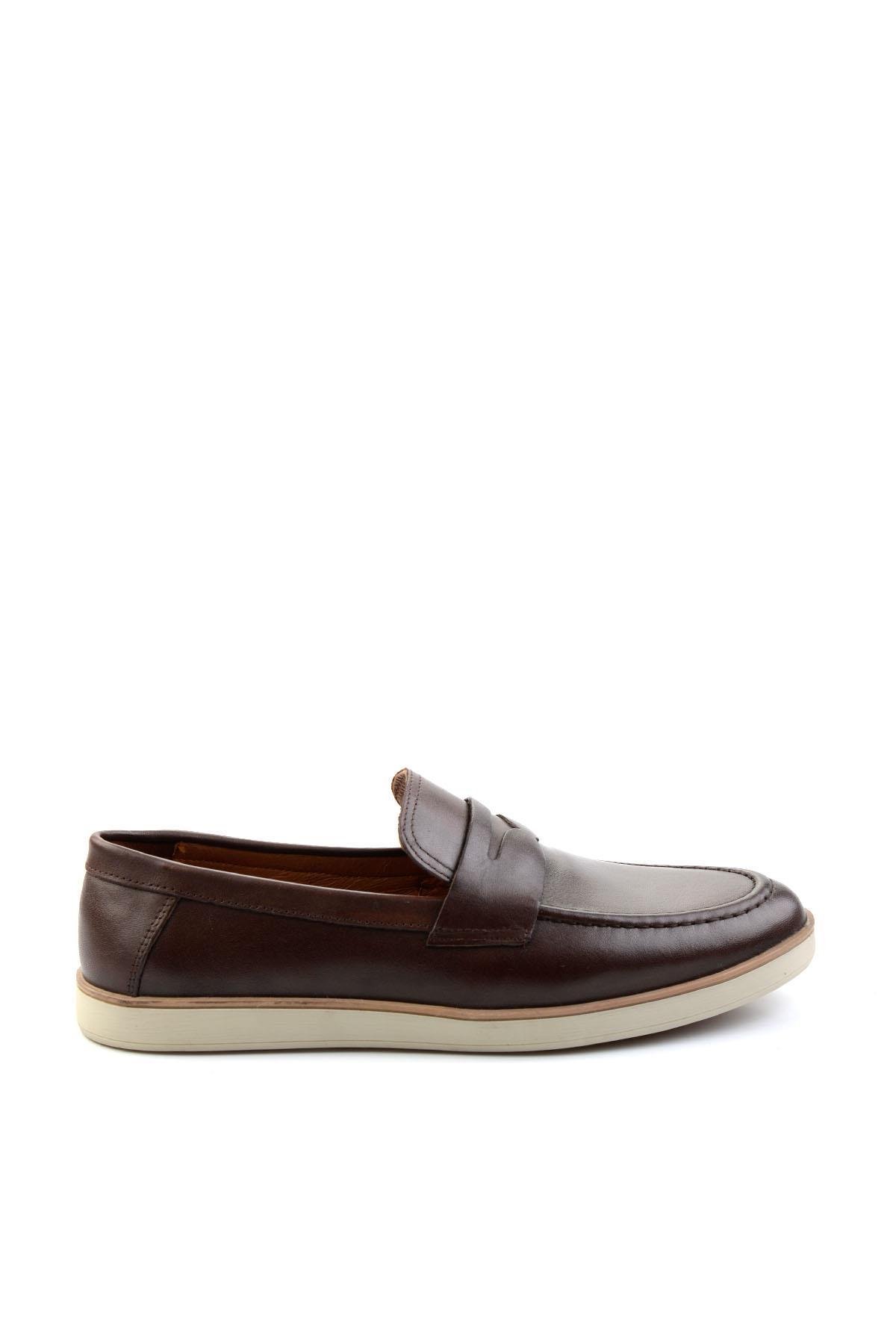 Kahve Leather Erkek Loafer Ayakkabı E01054171341