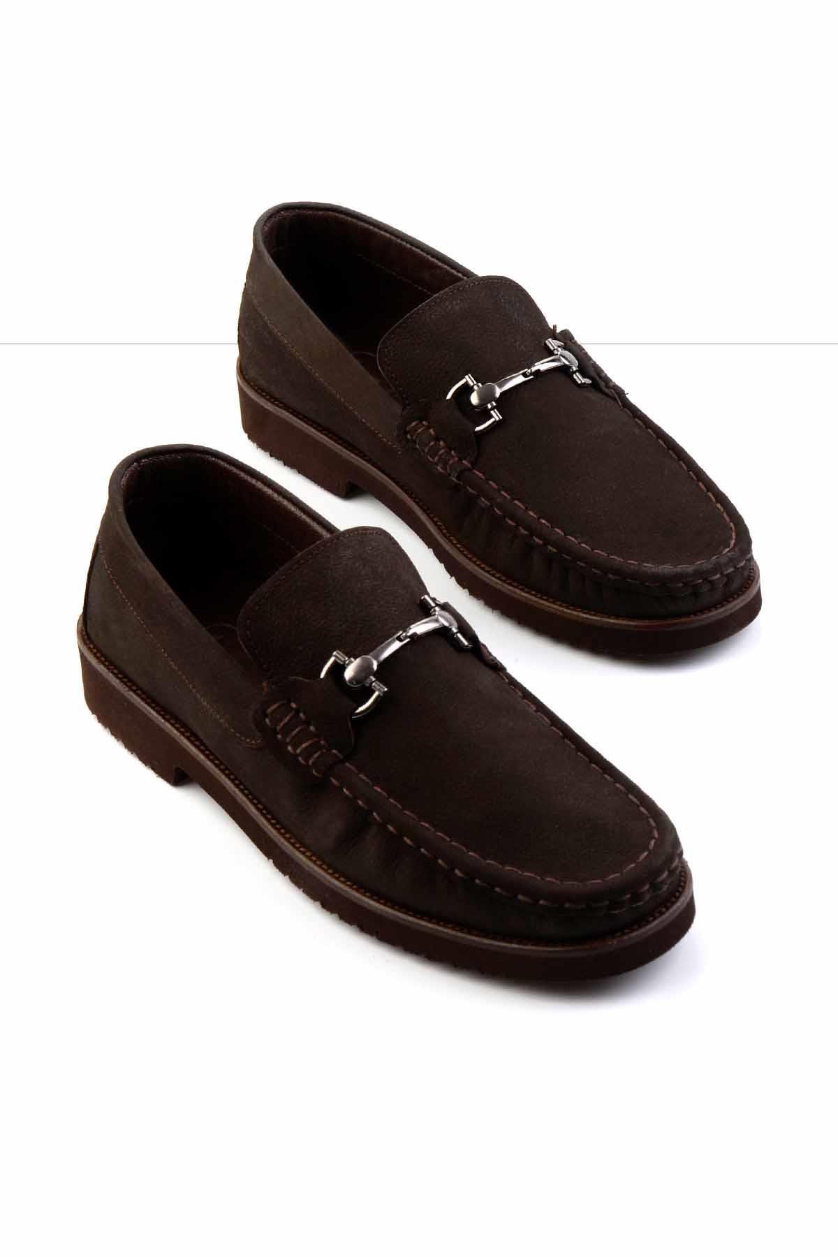 Kahve Leather Erkek Loafer Ayakkabı E01194031501