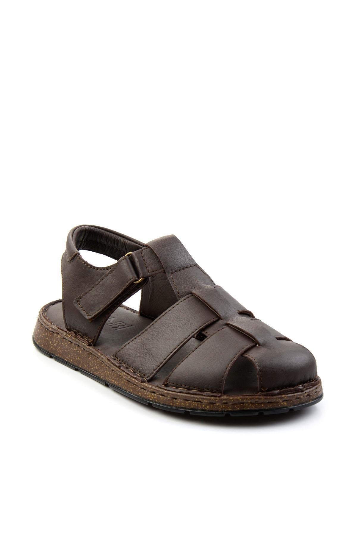 Kahve Leather Erkek Sandalet E05433011043