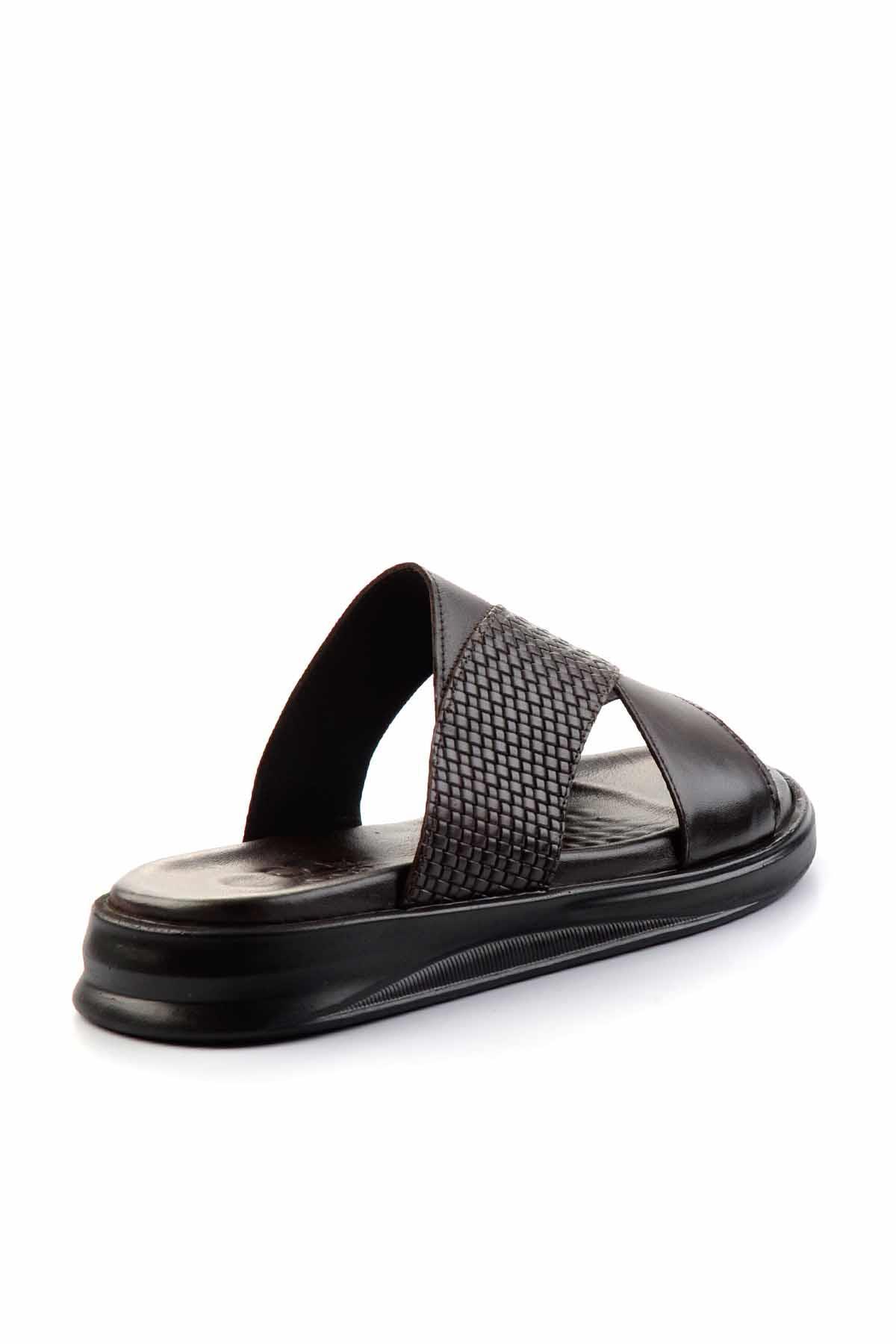 Kahve Leather Erkek Terlik E04433002843