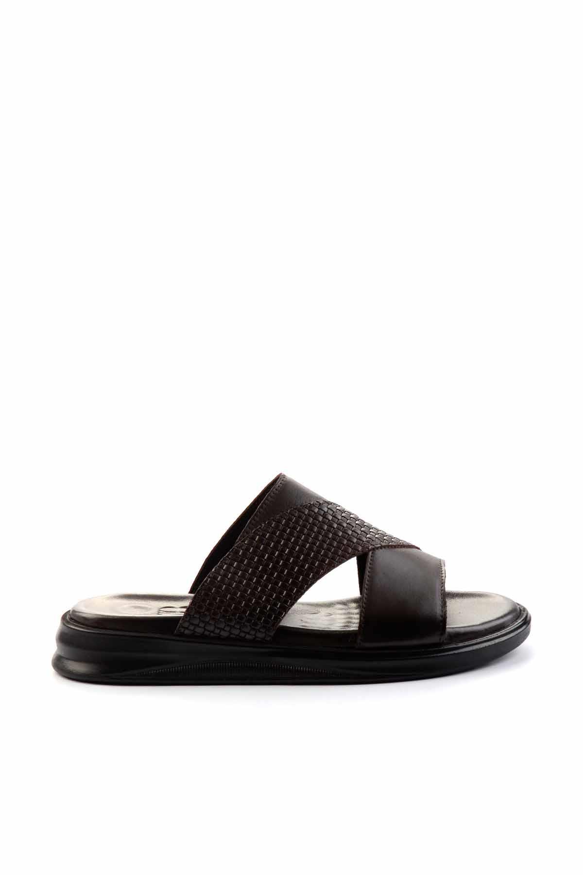 Kahve Leather Erkek Terlik E04433002843