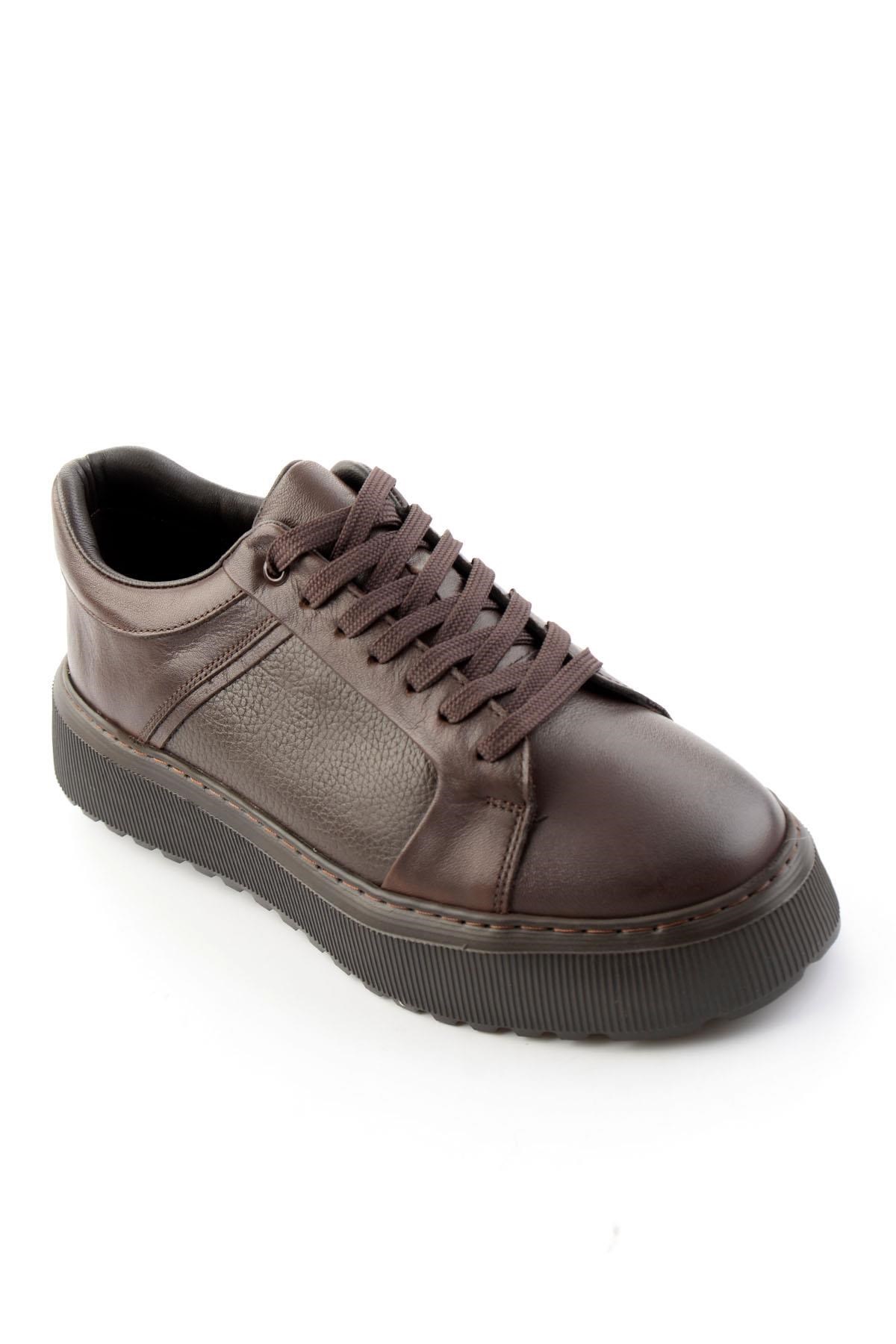 Kahve Napa Hakiki Deri Erkek Casual Ayakkabı E01593027743
