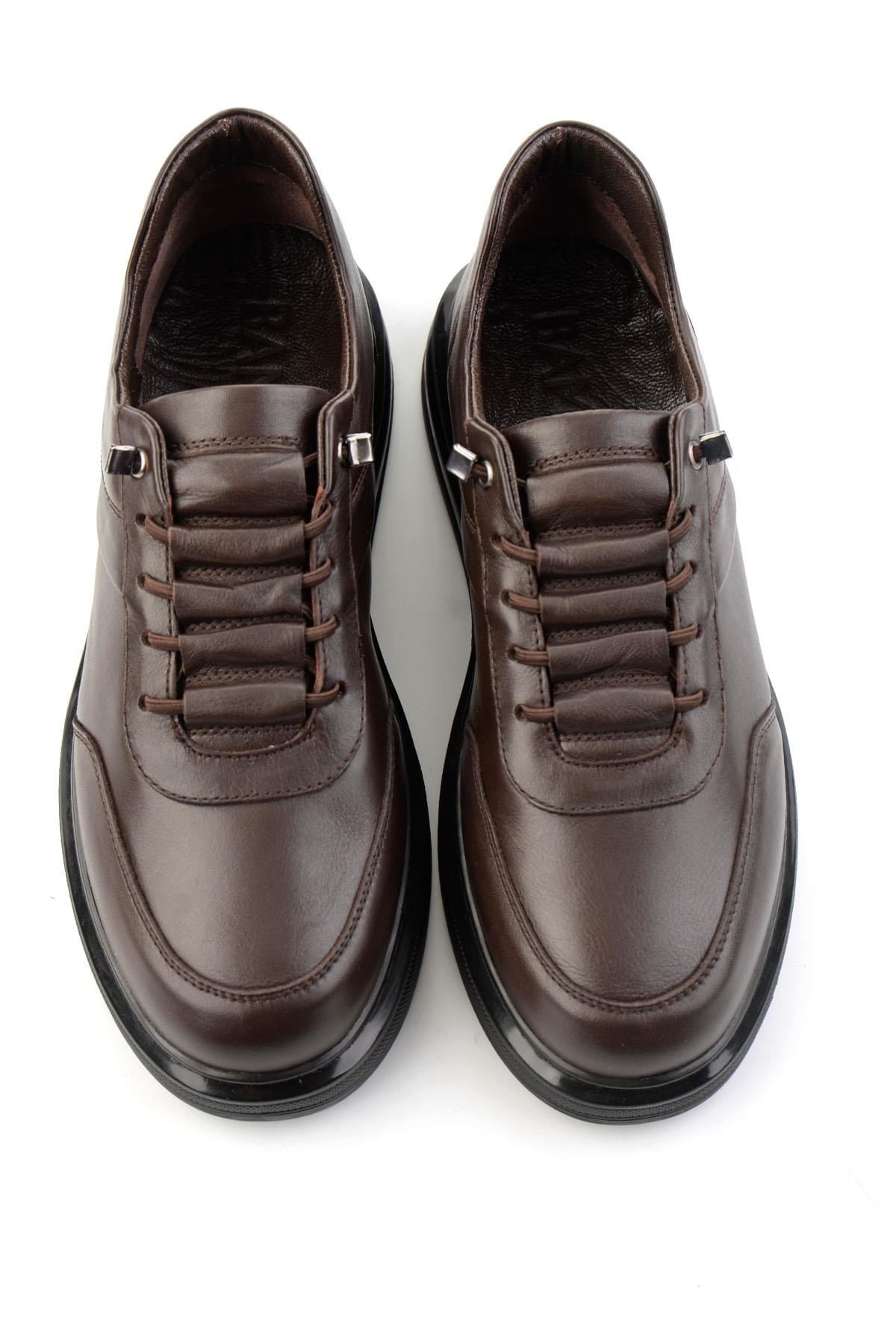 Kahve Napa Hakiki Deri Erkek Sneaker E01080185243