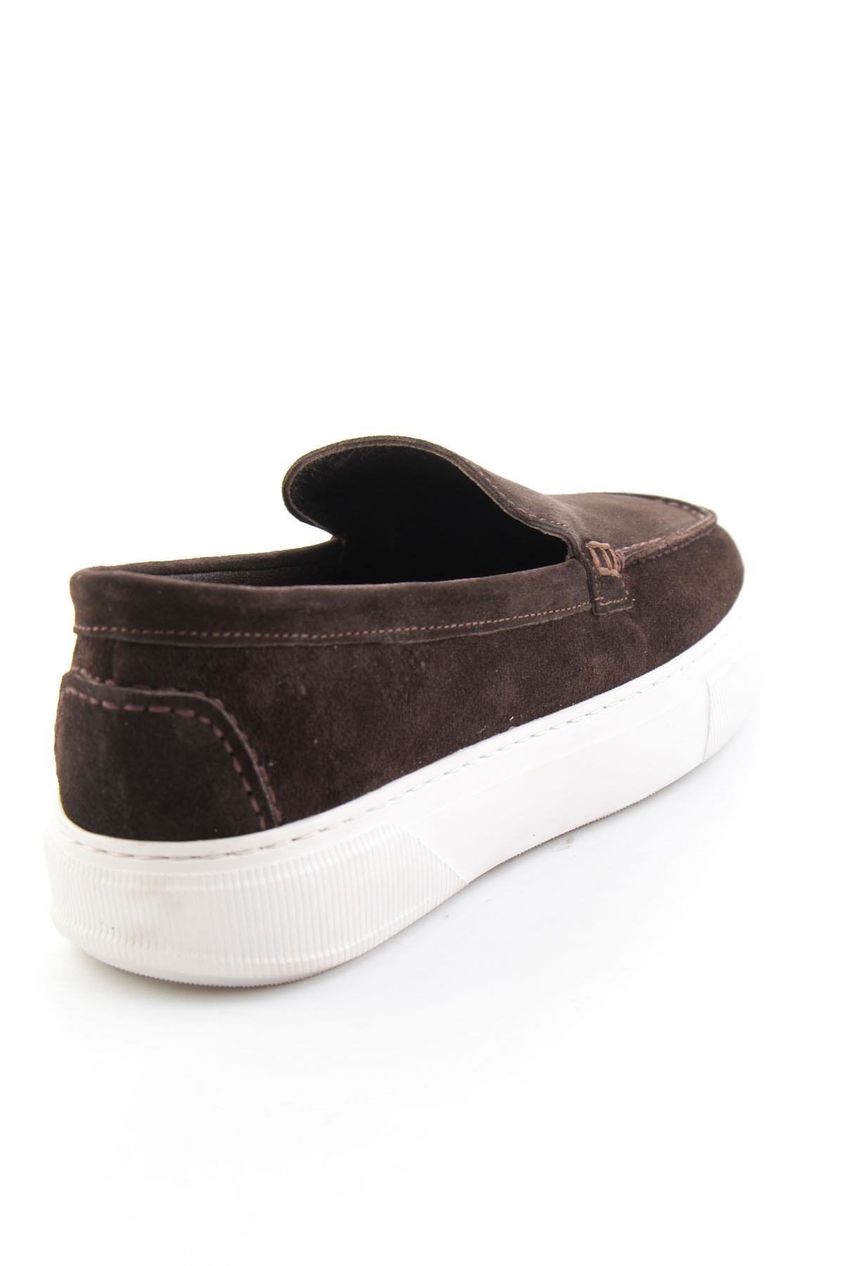 Kahve Süet Hakiki Deri Erkek Loafer Ayakkabı E01811040102