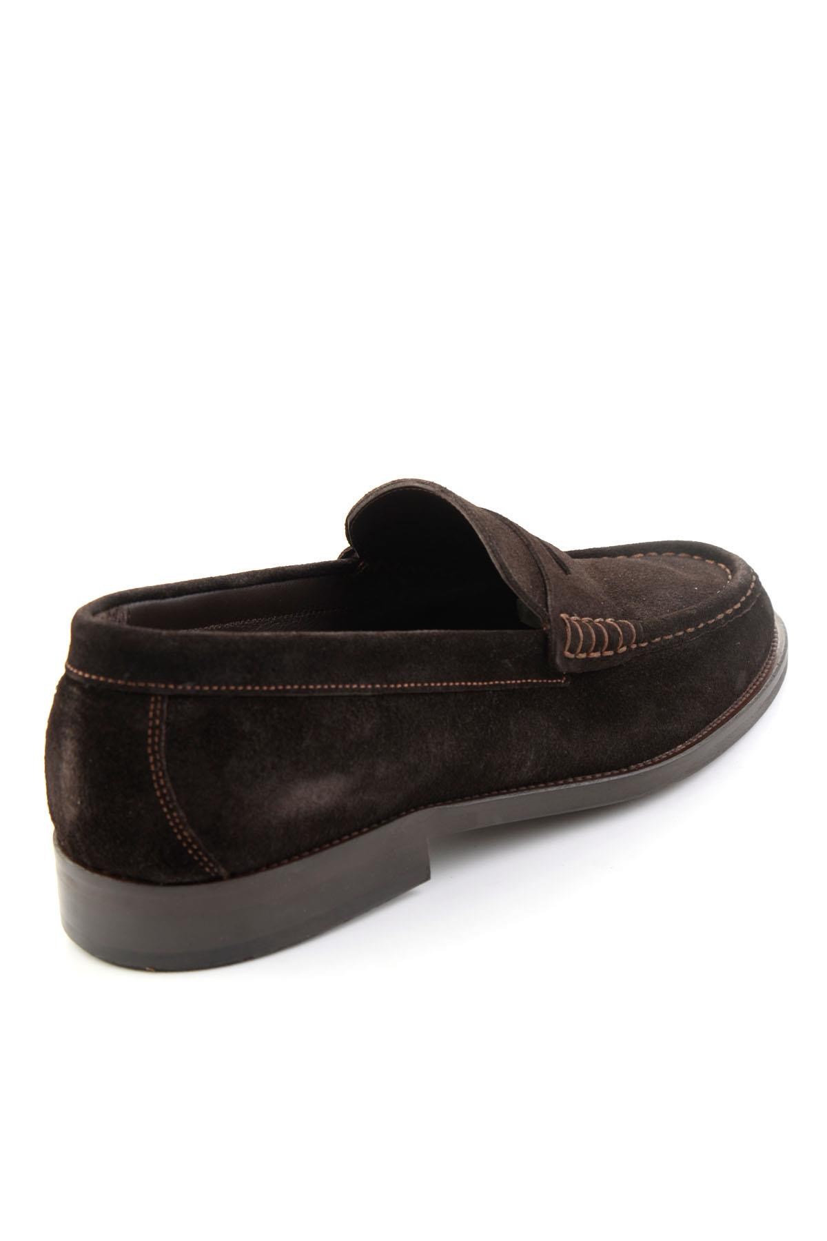Kahve Süet Hakiki Deri Erkek Loafer Ayakkabı E01793281502