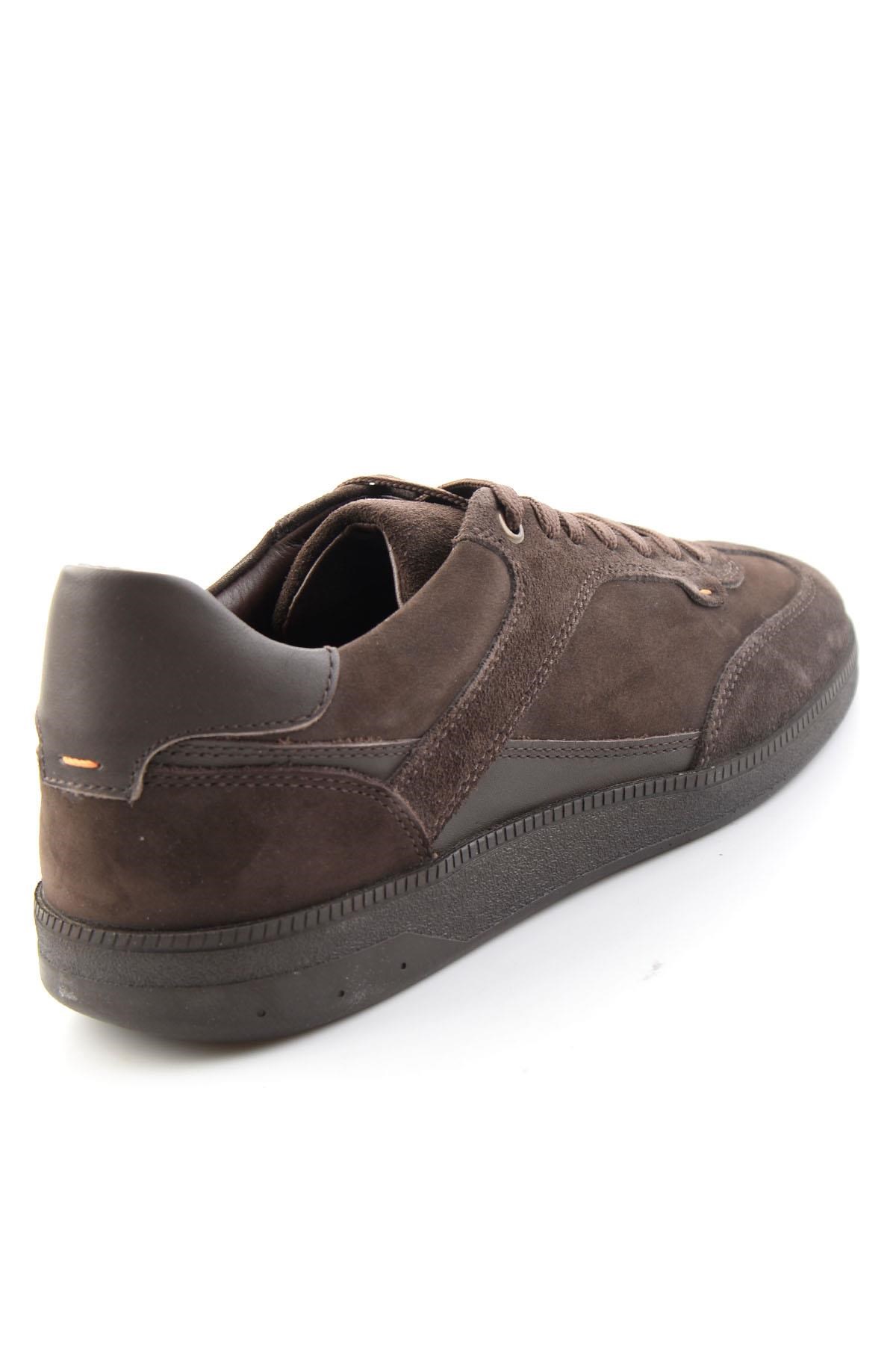 Kahve Süet Hakiki Deri Erkek Sneaker E01789045002