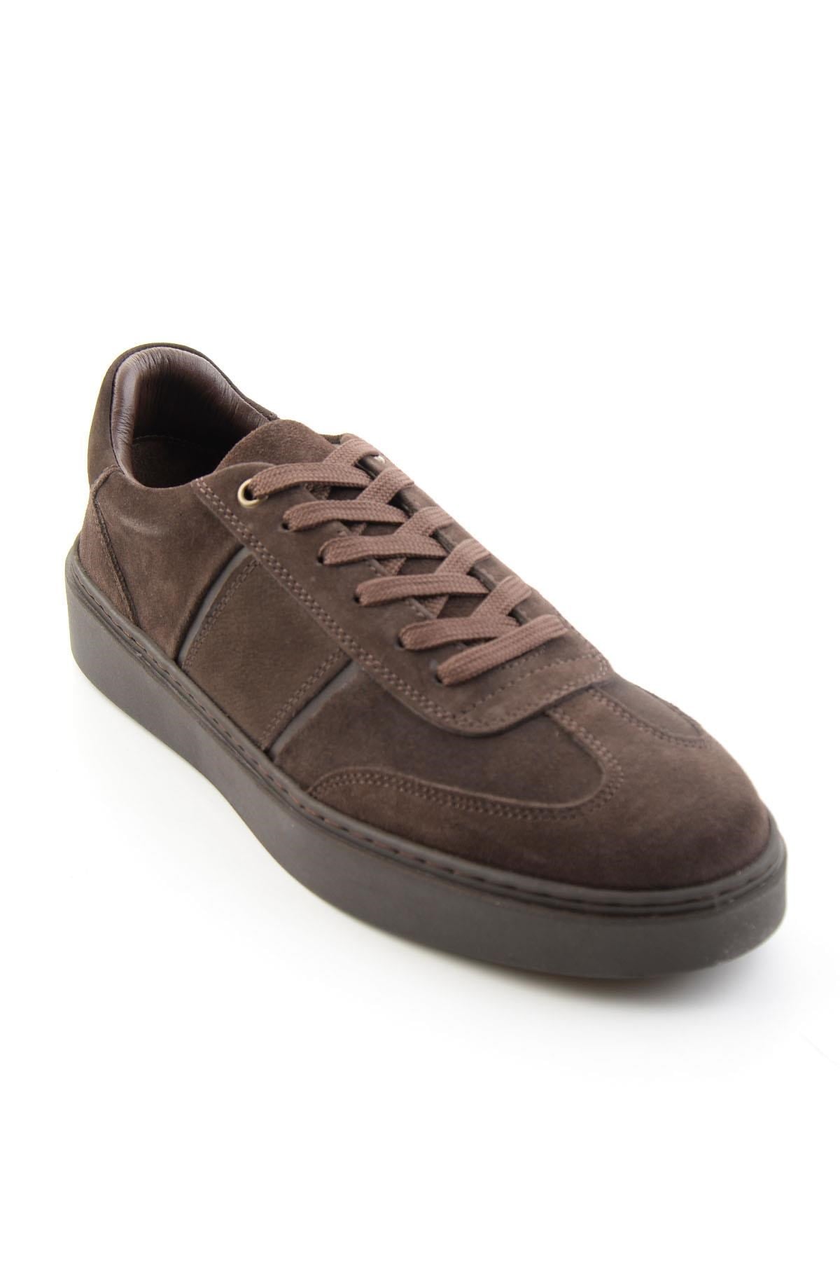 Kahve Süet Hakiki Deri Erkek Sneaker E01789045102