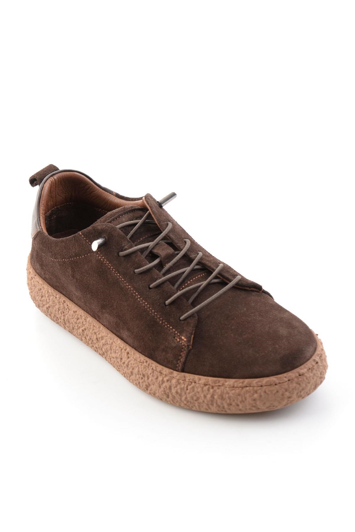 Kahve Süet Hakiki Deri Kadın Sneaker K01822268402