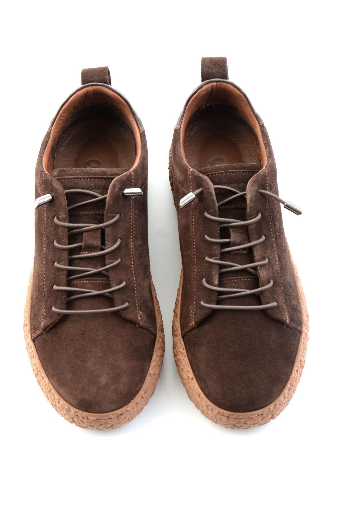 Kahve Süet Hakiki Deri Kadın Sneaker K01822268402