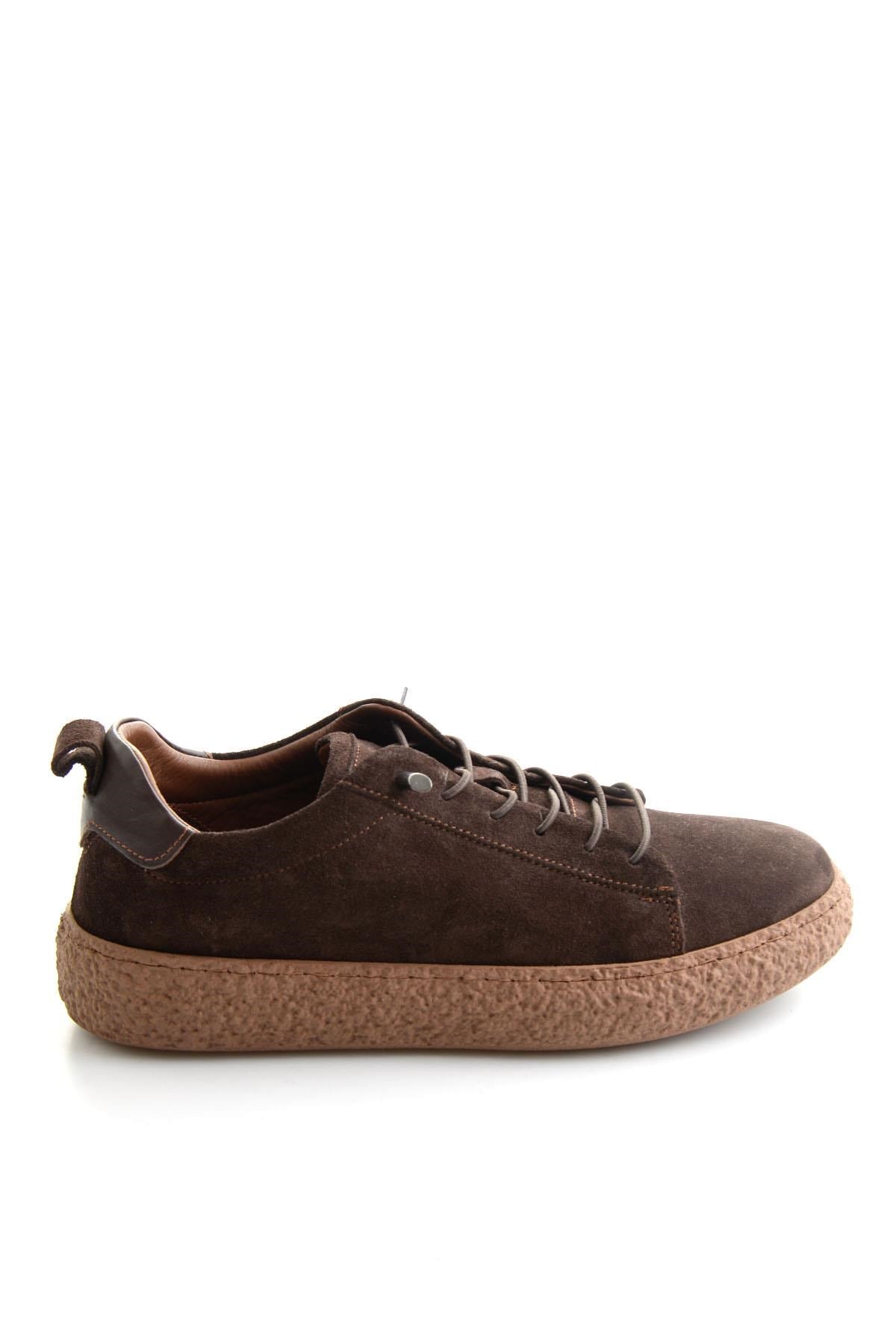 Kahve Süet Hakiki Deri Kadın Sneaker K01822268402