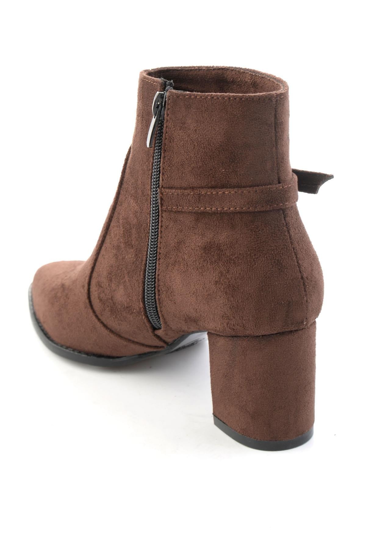 Kahve Süet  Kadın Bot & Bootie K02233050472