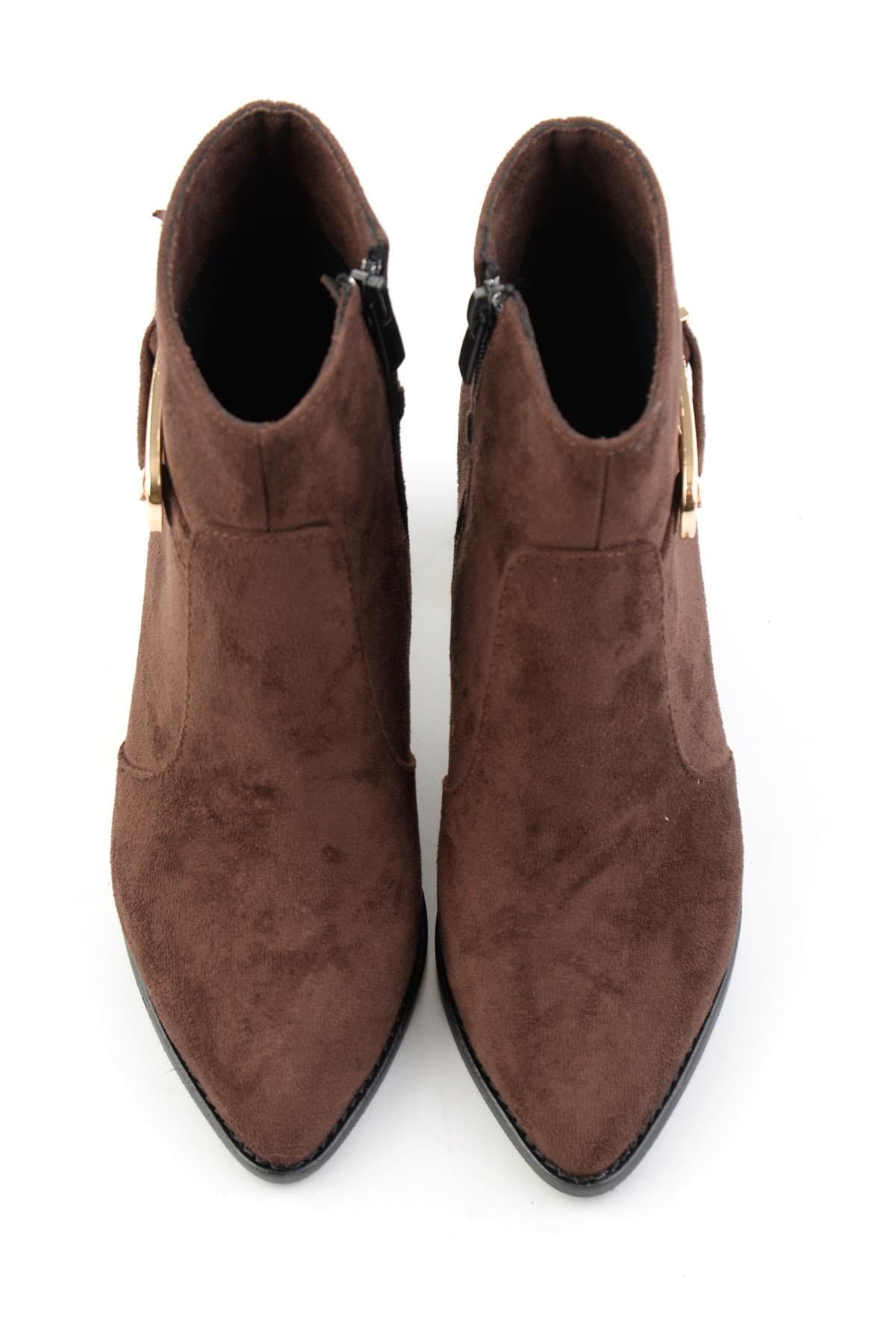 Kahve Süet  Kadın Bot & Bootie K02233050472