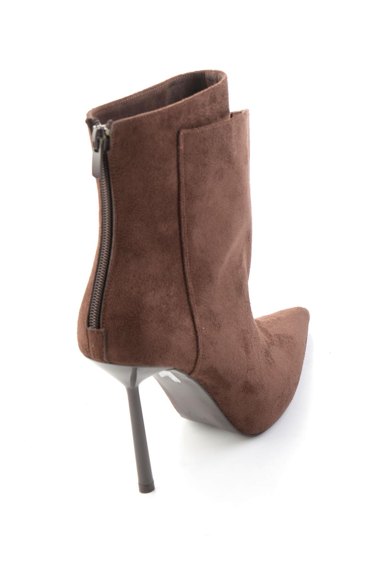 Kahve Süet  Kadın Bot & Bootie K02522068072