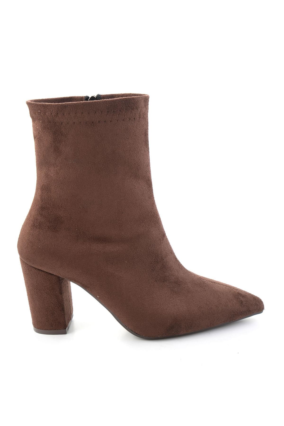 Kahve Süet  Kadın Bot & Bootie K02823510072