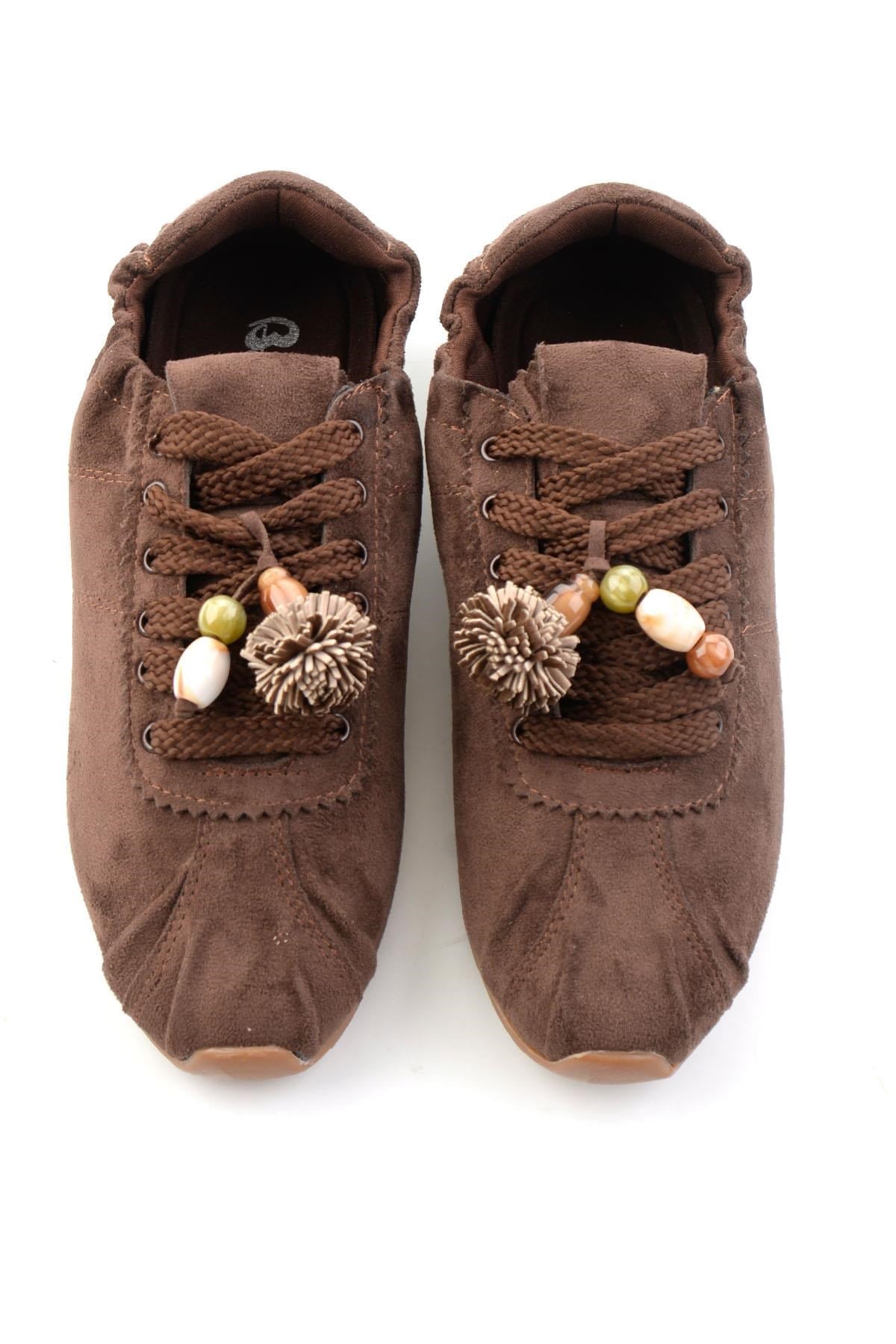 Kahve Süet  Kadın Sneaker K01235044572