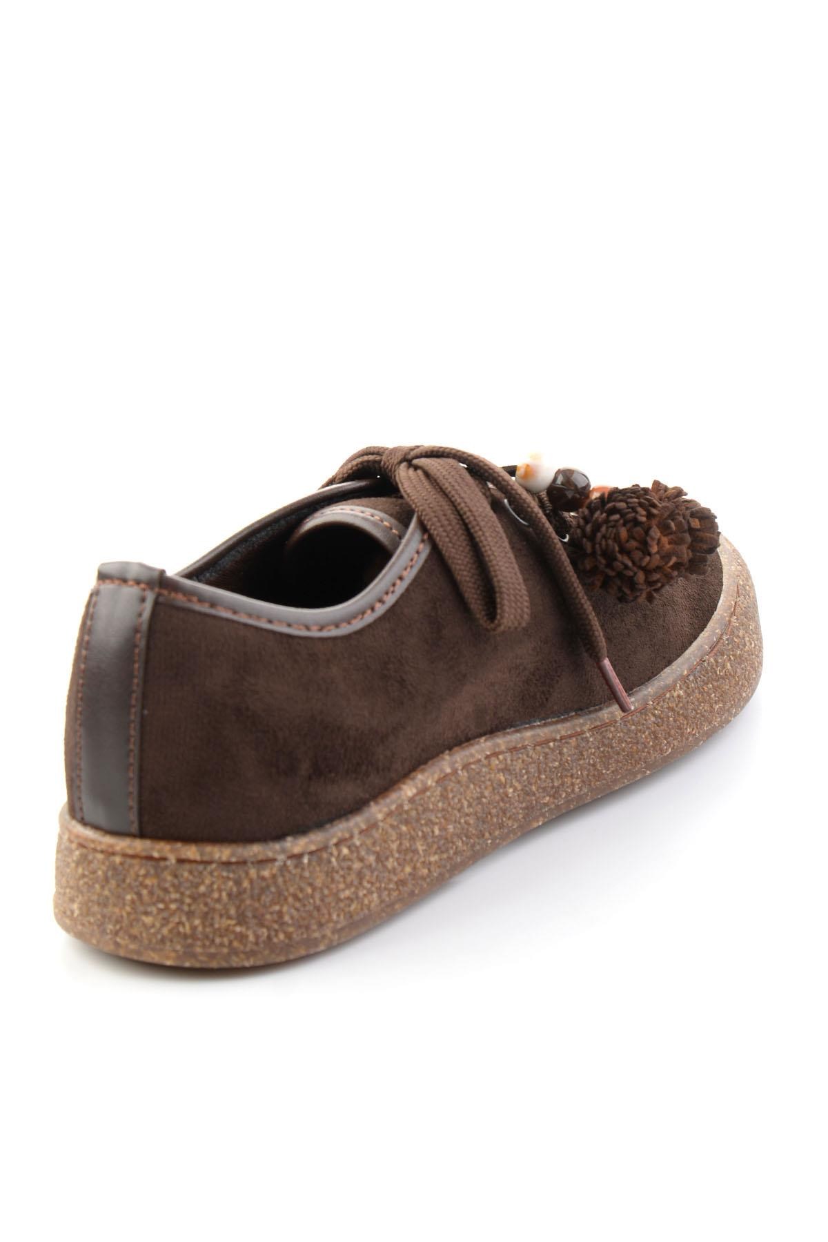 Kahve Süet  Kadın Sneaker K01646000472