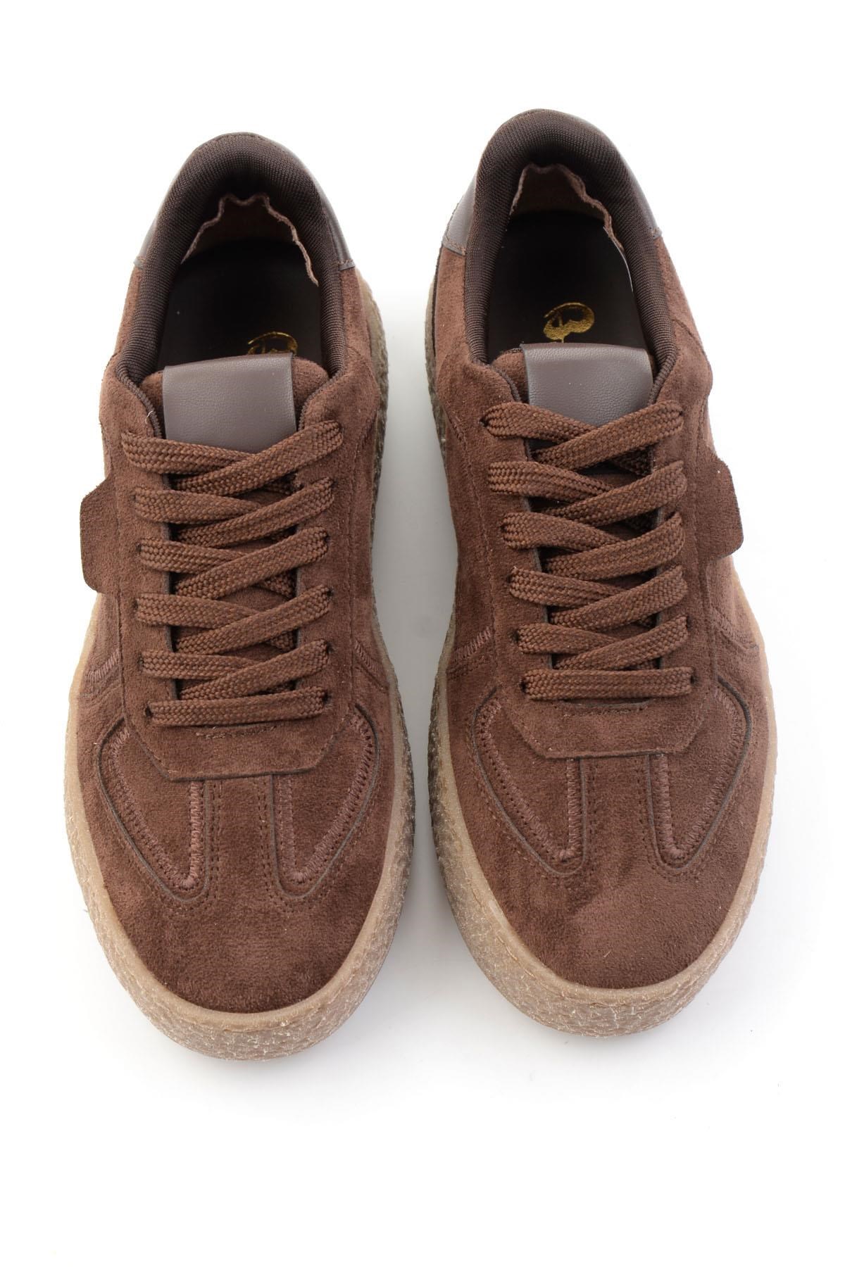 Kahve Süet  Kadın Sneaker K01791074372