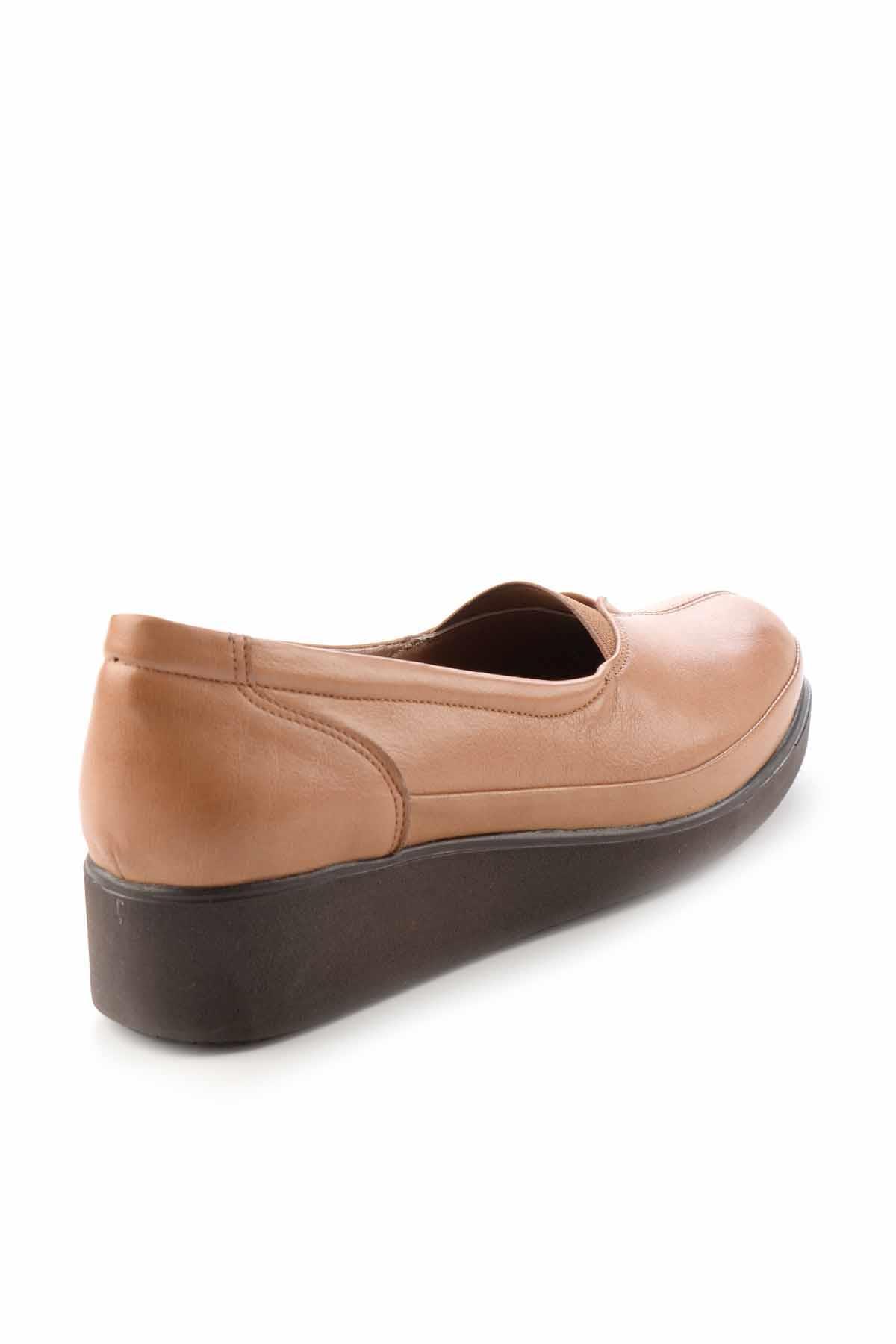 Kahve Taba Hakiki Deri Kadın Casual Ayakkabı K01586060103