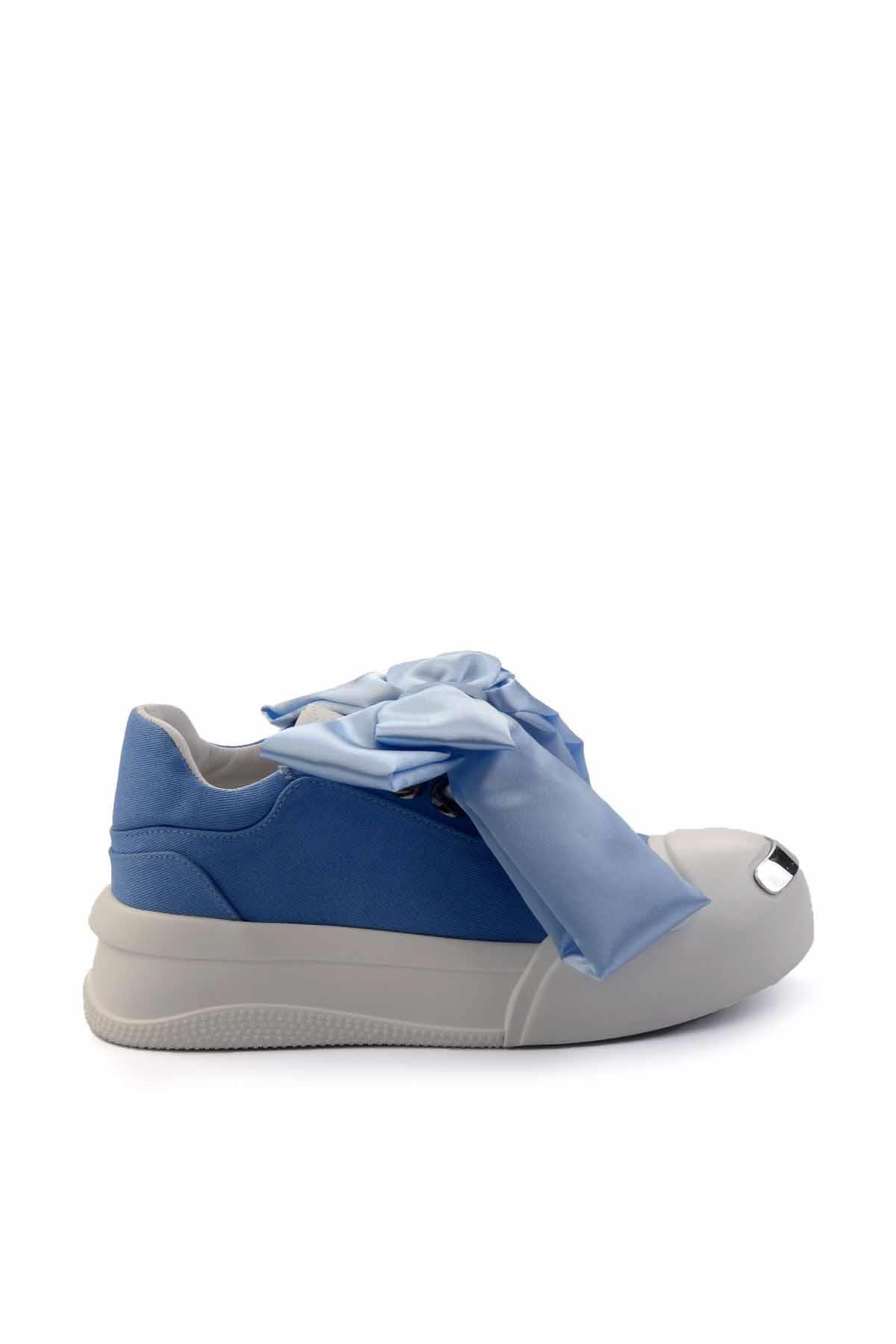Kot Mavi Keten  Kadın Sneaker K01480002818