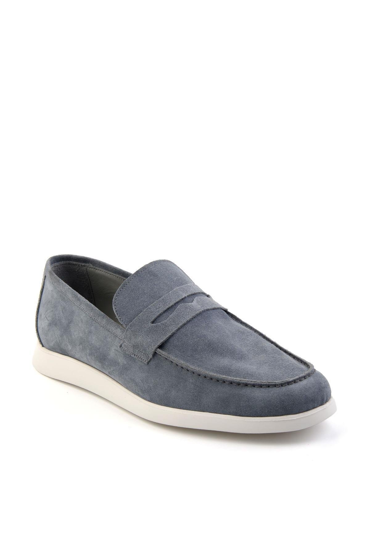 Kot Mavi Leather Erkek Loafer Ayakkabı E01395428302