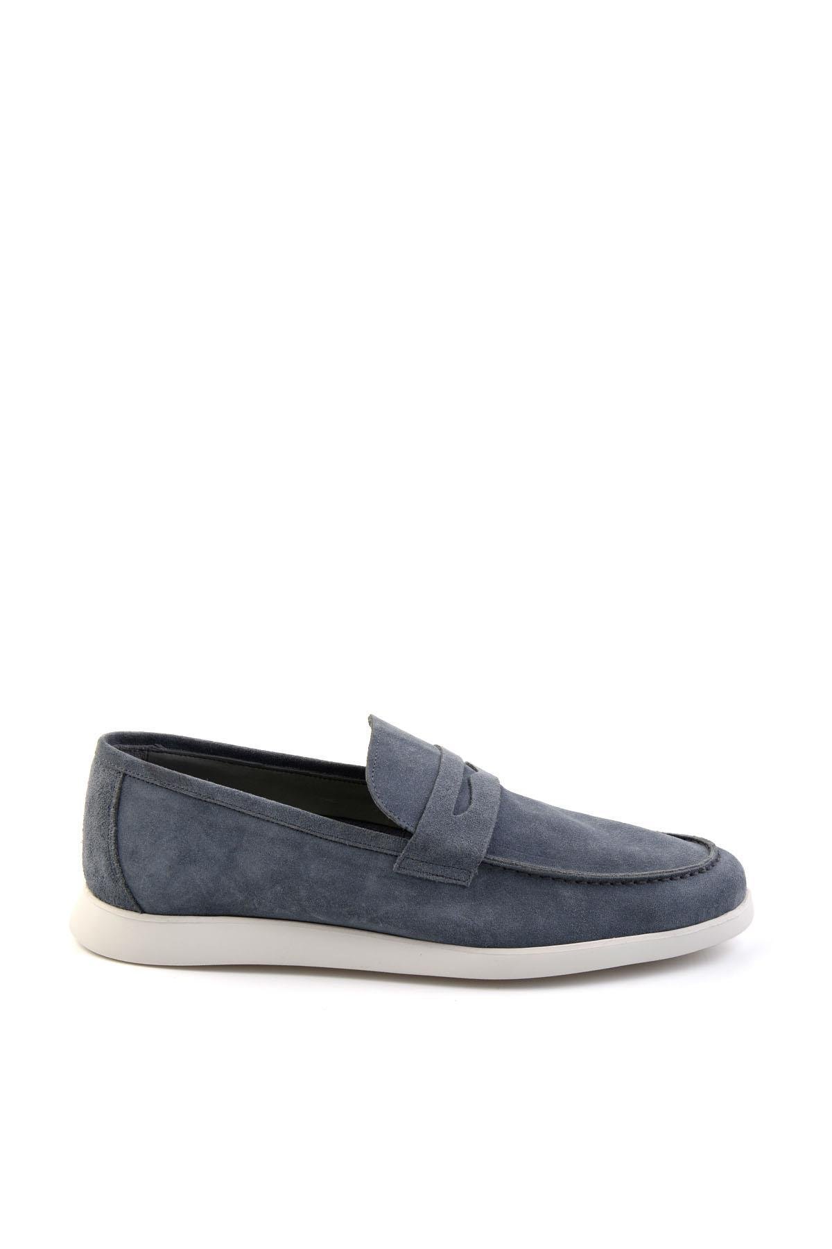 Kot Mavi Leather Erkek Loafer Ayakkabı E01395428302
