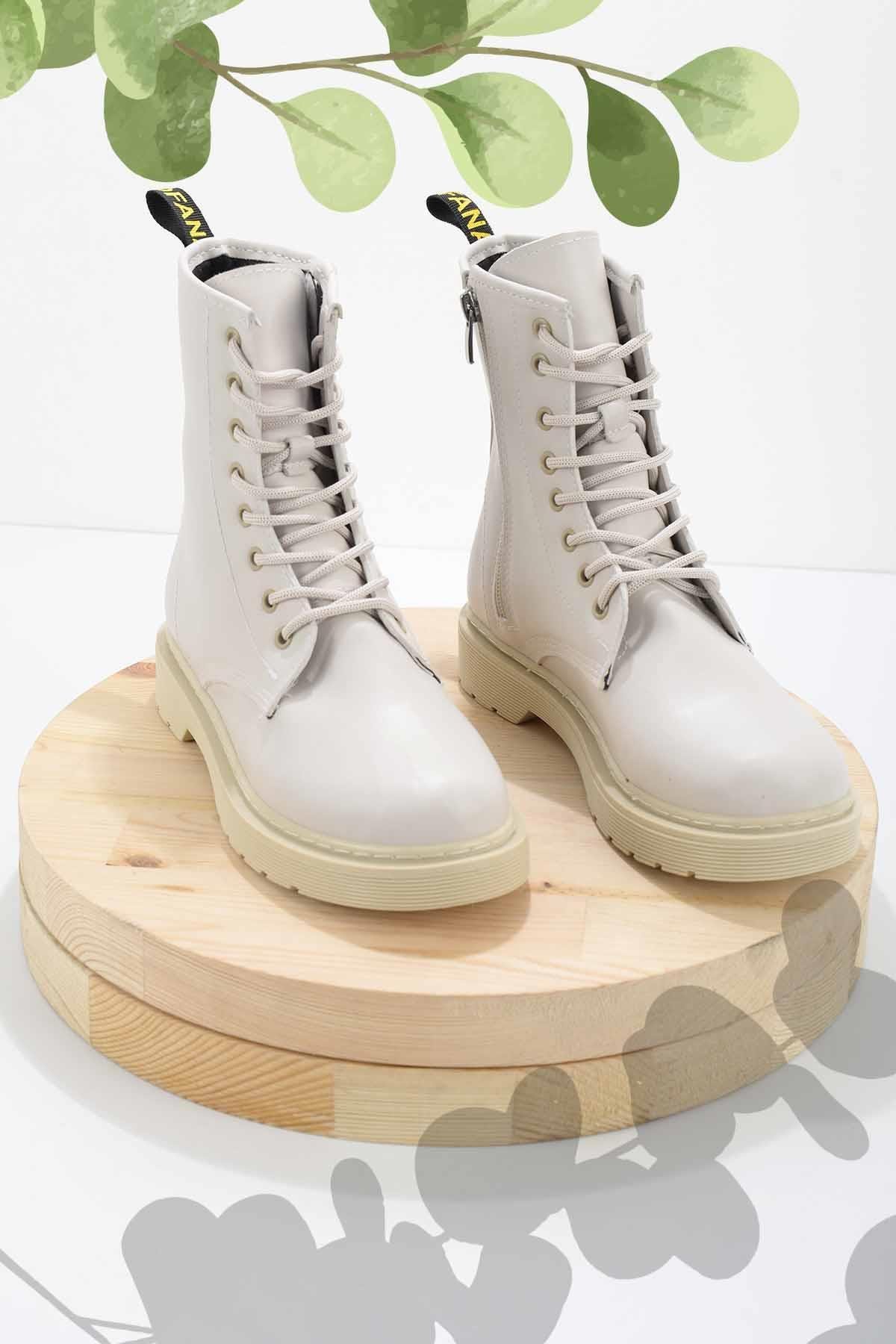 Krem  Kadın Bot & Bootie K02578000109