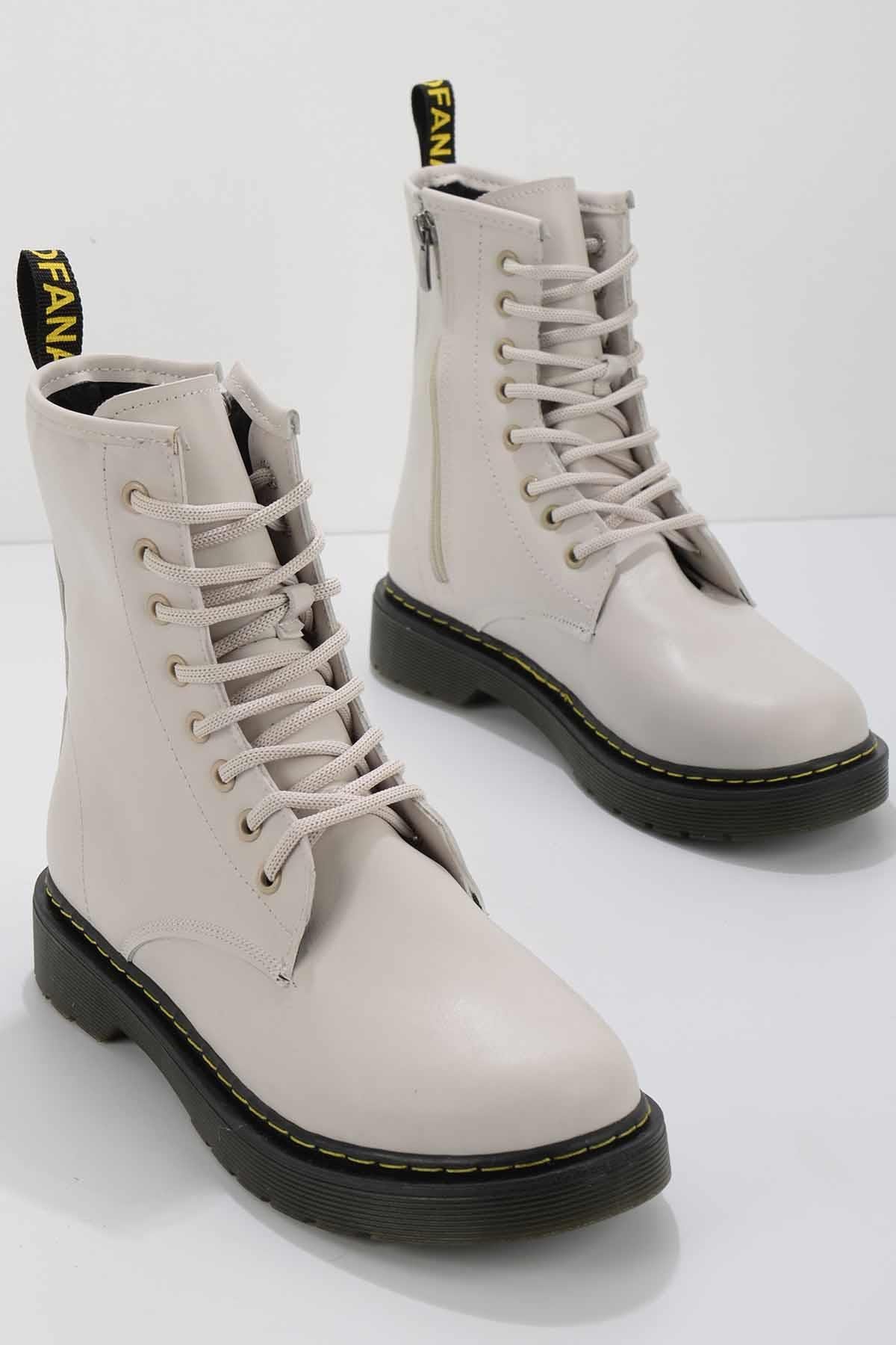 Krem  Kadın Bot & Bootie K02578000209
