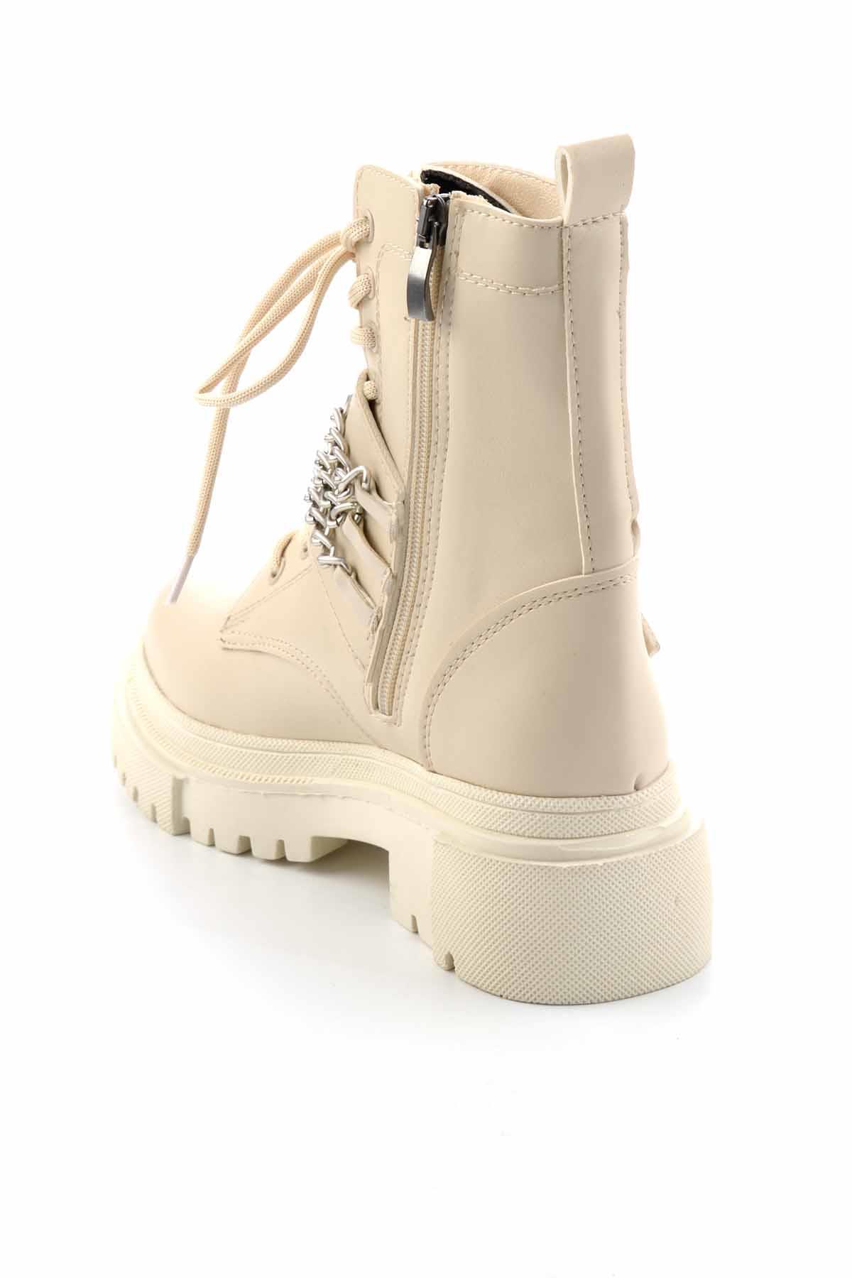 Krem  Kadın Bot & Bootie K02578000709