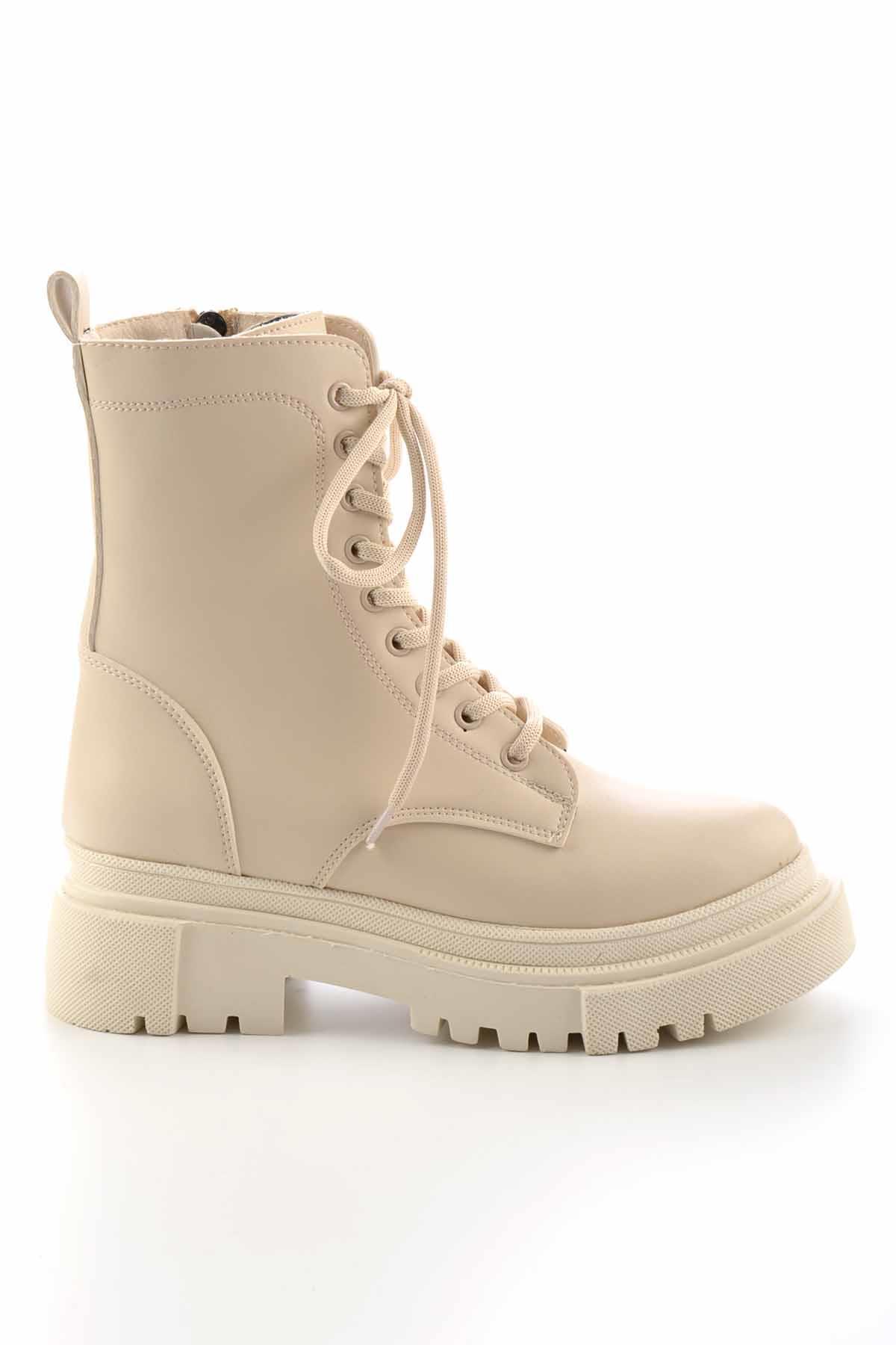 Krem  Kadın Bot & Bootie K02578001009