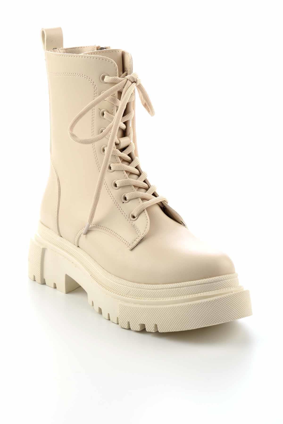 Krem  Kadın Bot & Bootie K02578001009