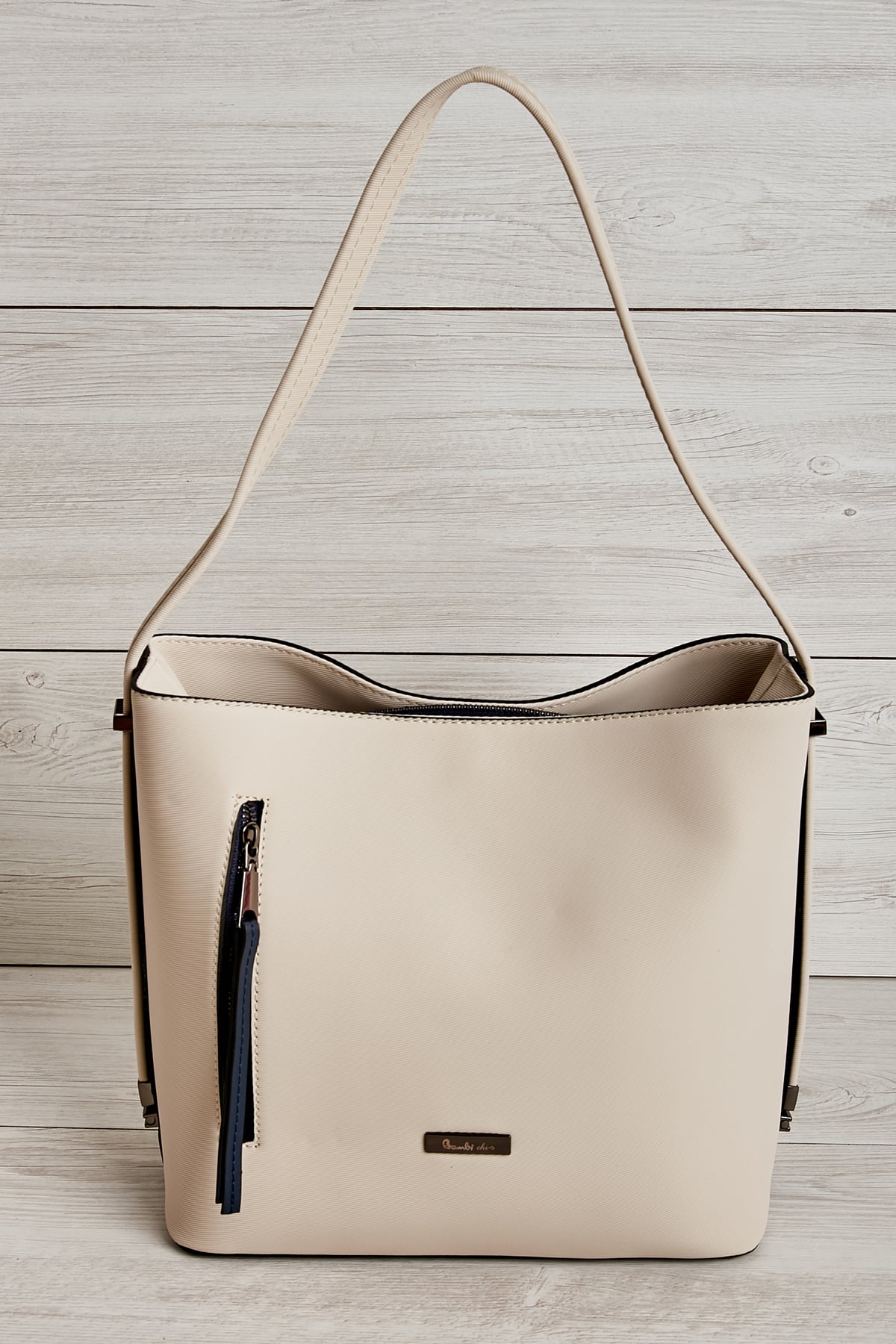 KREM/LACİ OMUZ ÇANTASI L3636330899 | Bambi