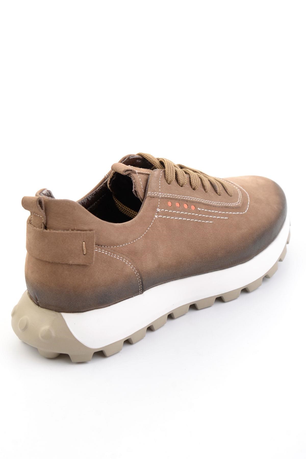 Kum Hakiki Deri Erkek Sneaker E01011034701